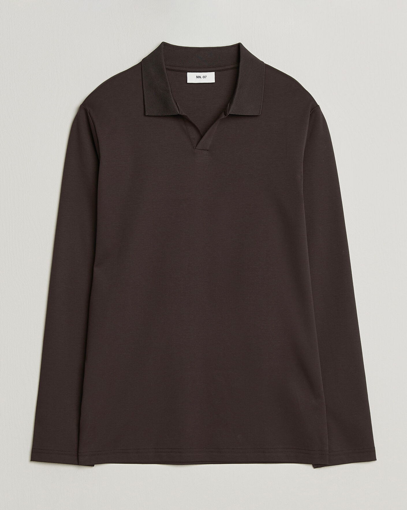 Mies | Pikeet | NN07 | Paul Long Sleeve Polo Deep Truffle