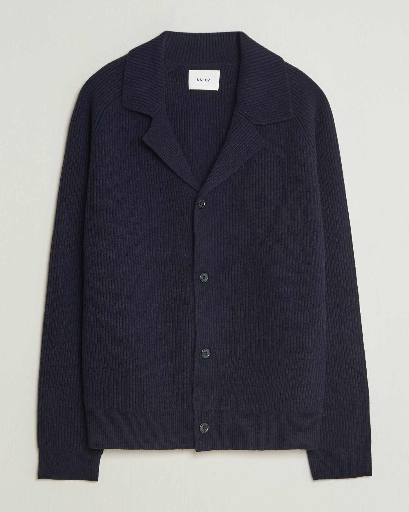 Mies | Puserot | NN07 | Shane Wool Knitted Cardigan Navy Blue
