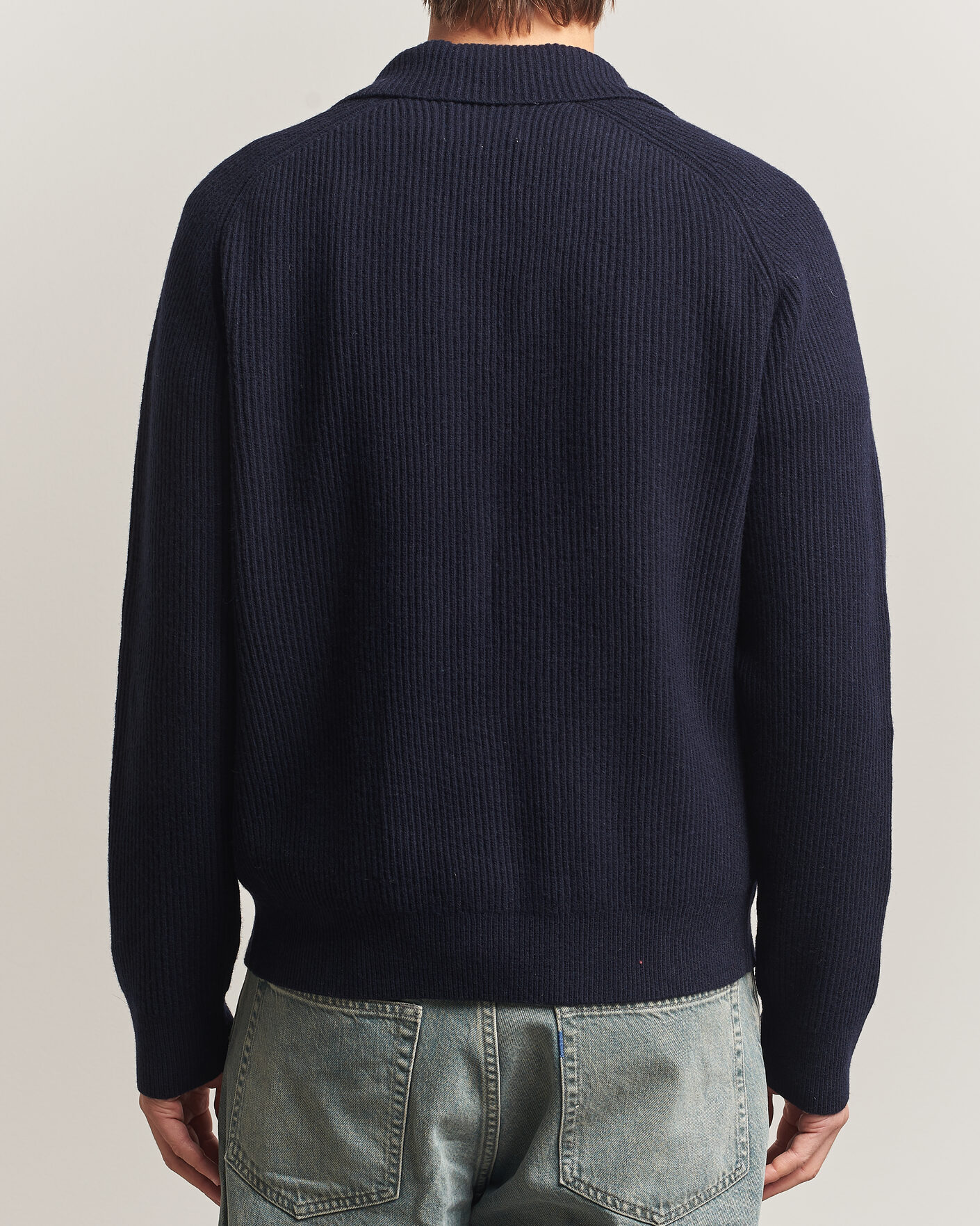 Mies | Puserot | NN07 | Shane Wool Knitted Cardigan Navy Blue