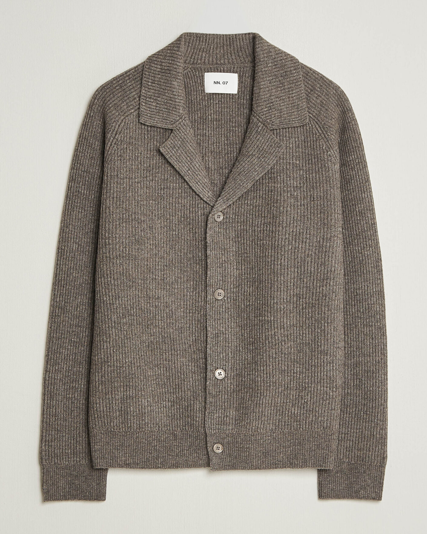 Mies | Puserot | NN07 | Shane Wool Knitted Cardigan Mable Husk