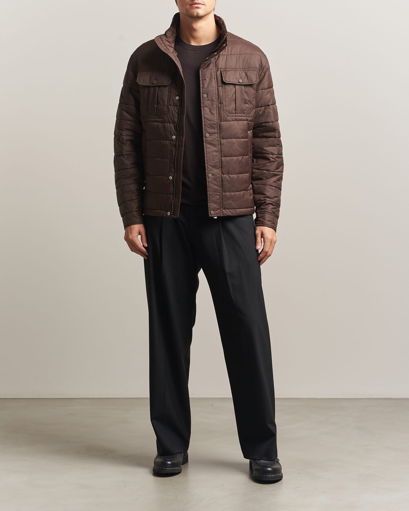Mies | Takit | J.Lindeberg | Bailey Light Padded Jacket Seal Brown