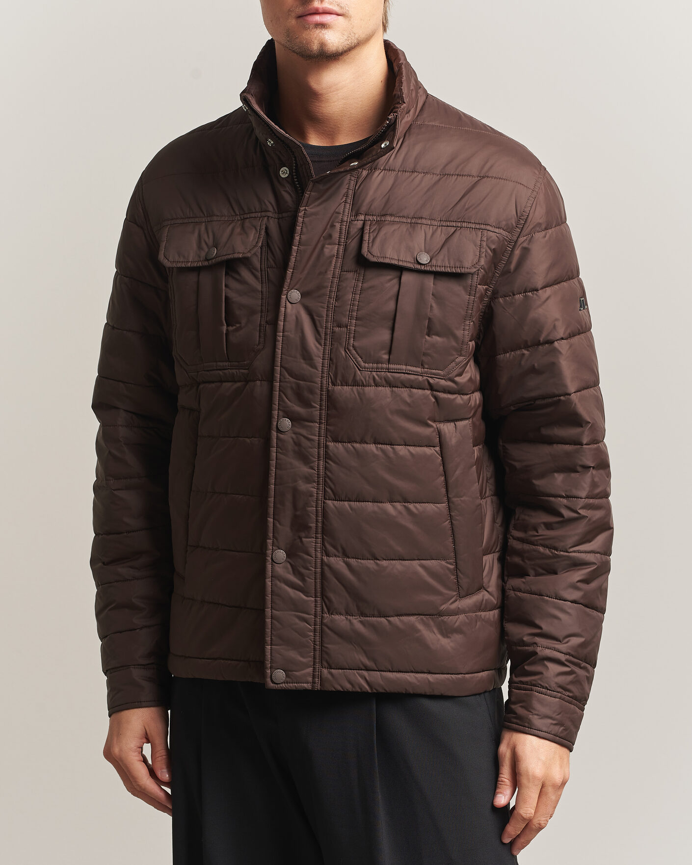 Mies | Takit | J.Lindeberg | Bailey Light Padded Jacket Seal Brown