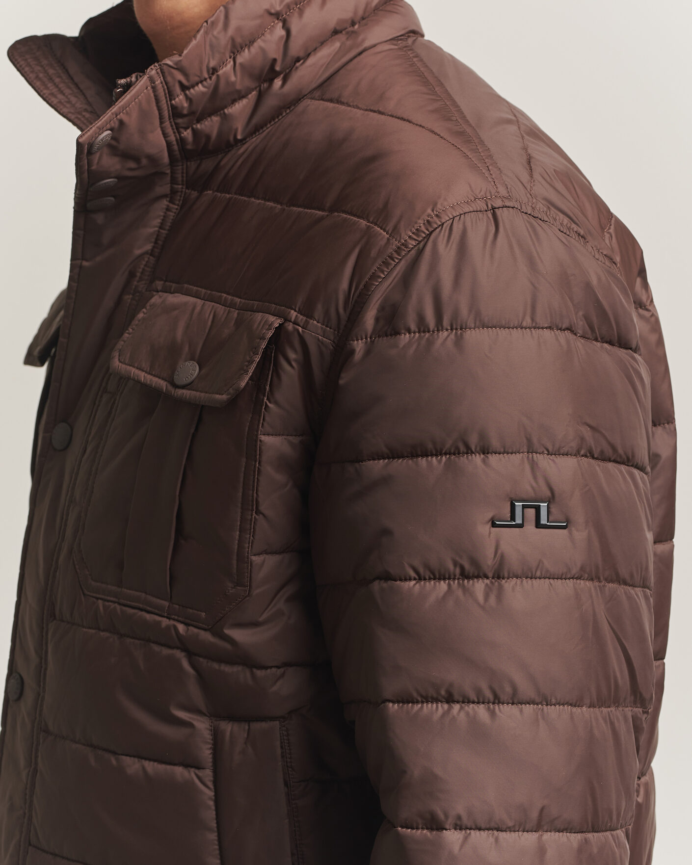 Mies | Takit | J.Lindeberg | Bailey Light Padded Jacket Seal Brown