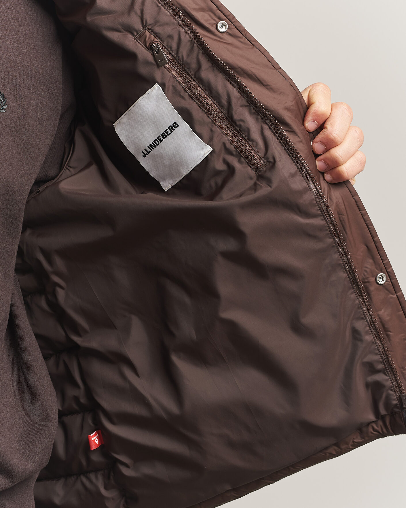 Mies | Takit | J.Lindeberg | Bailey Light Padded Jacket Seal Brown