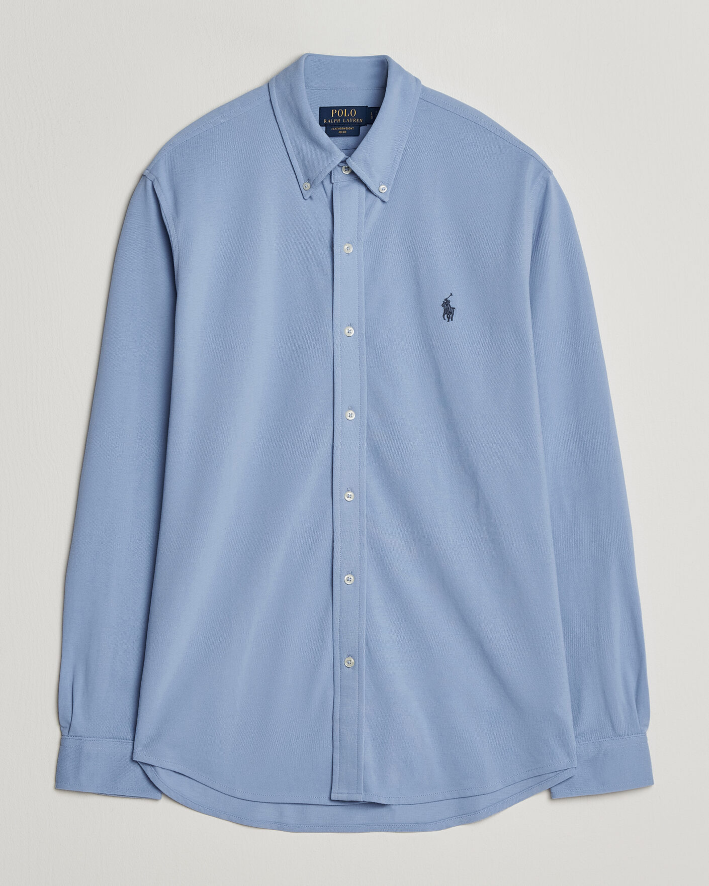 Mies | Pikeet | Polo Ralph Lauren | Featherweight Mesh Shirt Dress Shirt Blue