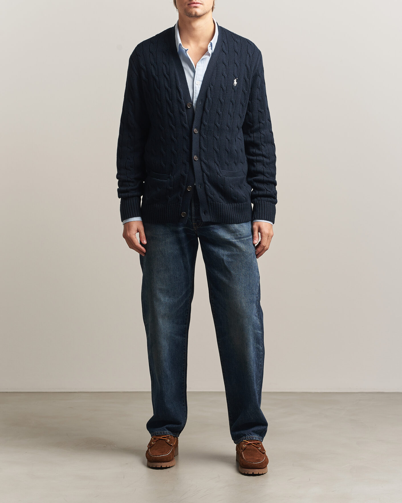 Mies | Puserot | Polo Ralph Lauren | Cotton Cable Cardigan Hunter Navy