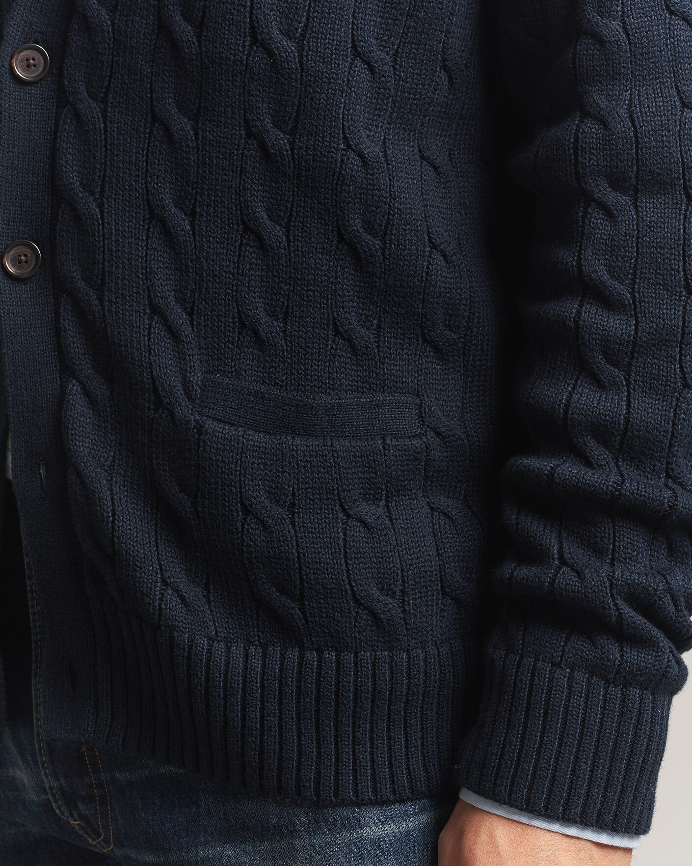 Mies | Puserot | Polo Ralph Lauren | Cotton Cable Cardigan Hunter Navy