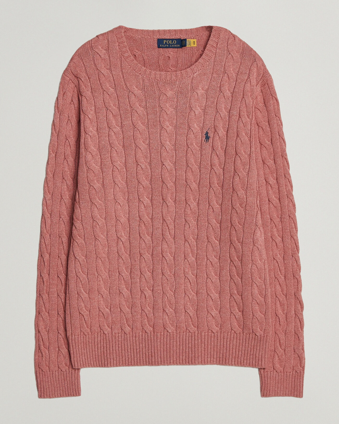 Mies | Puserot | Polo Ralph Lauren | Cotton Cable Pullover Faded Cranberry Heather