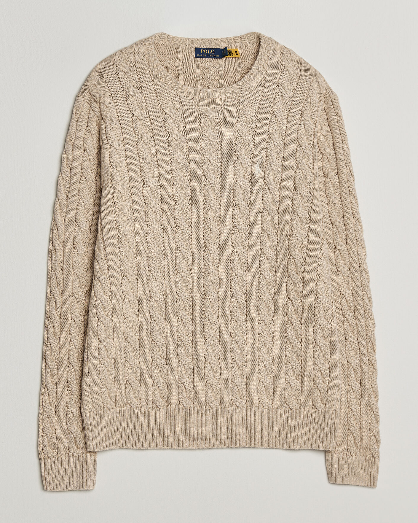 Mies | Puserot | Polo Ralph Lauren | Cotton Cable Pullover Jicama Brown Heather