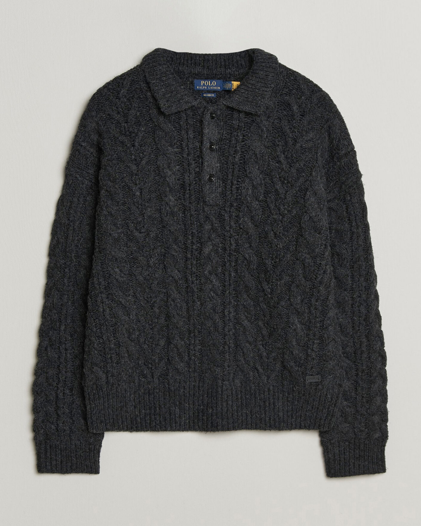 Mies | Puserot | Polo Ralph Lauren | Wool Blend Aran Sweater Hawks Eye Heather