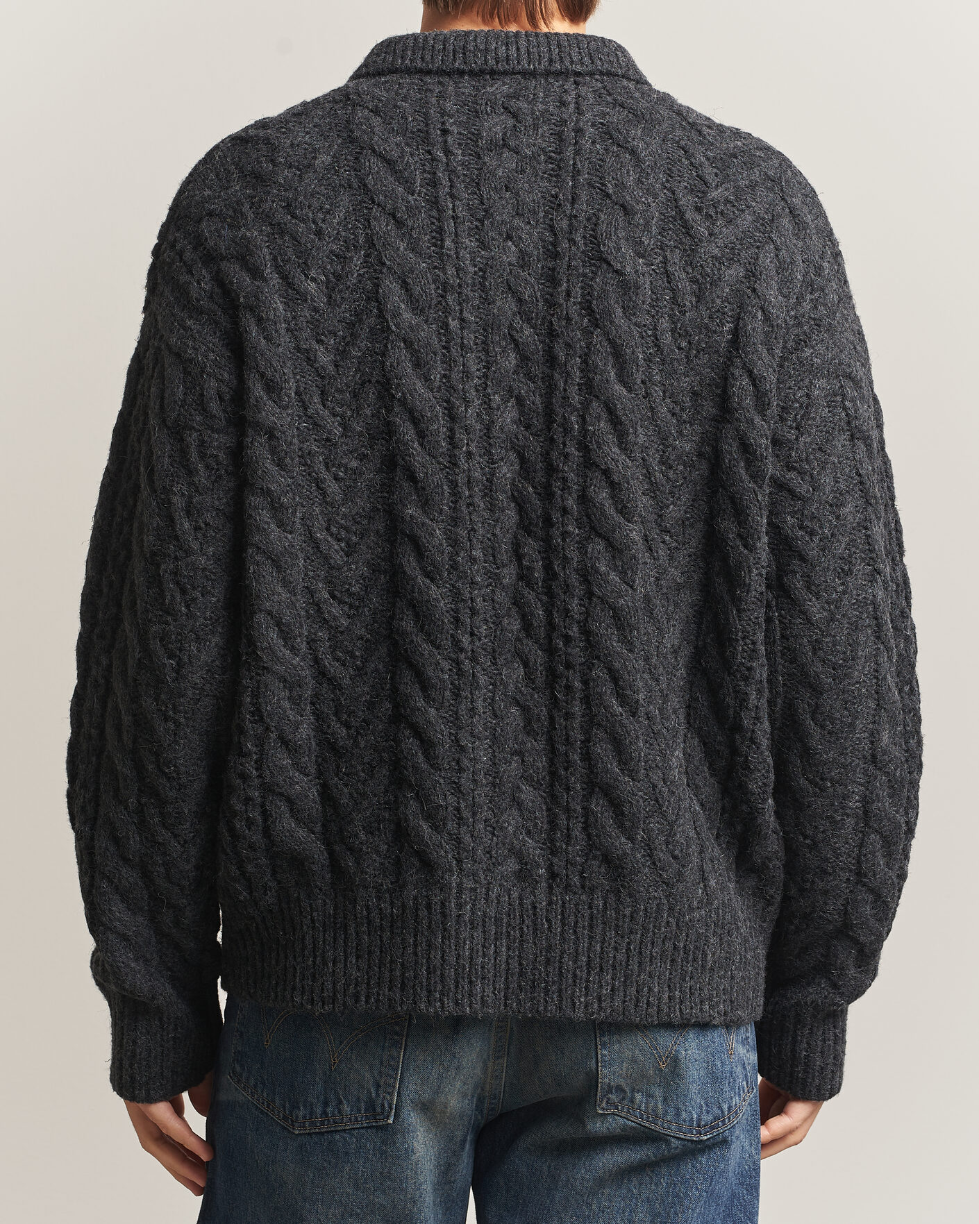 Mies | Puserot | Polo Ralph Lauren | Wool Blend Aran Sweater Hawks Eye Heather