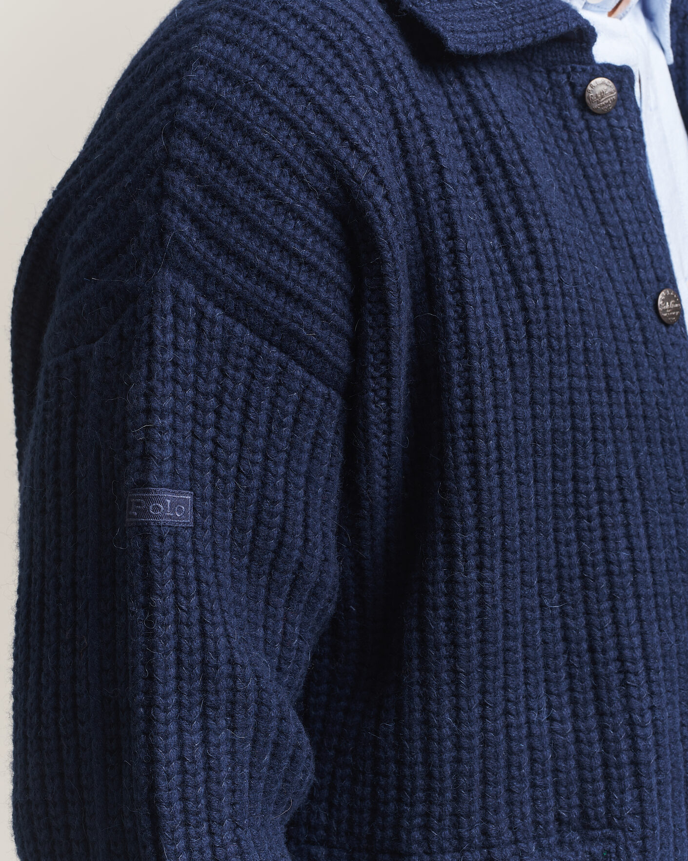 Mies | Puserot | Polo Ralph Lauren | Wool Blend Button Cardigan Blue Stonecrop