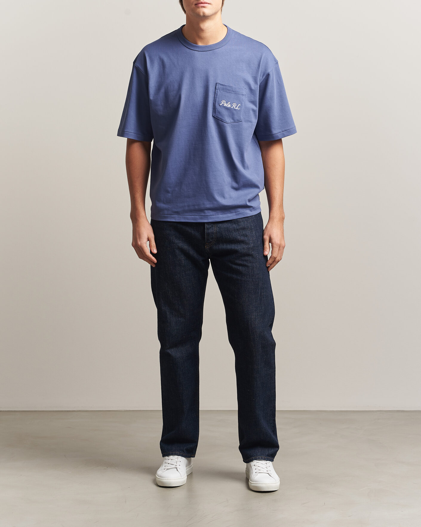 Mies | T-paidat | Polo Ralph Lauren | Back Print Bear Pocket Tee Classic Blue