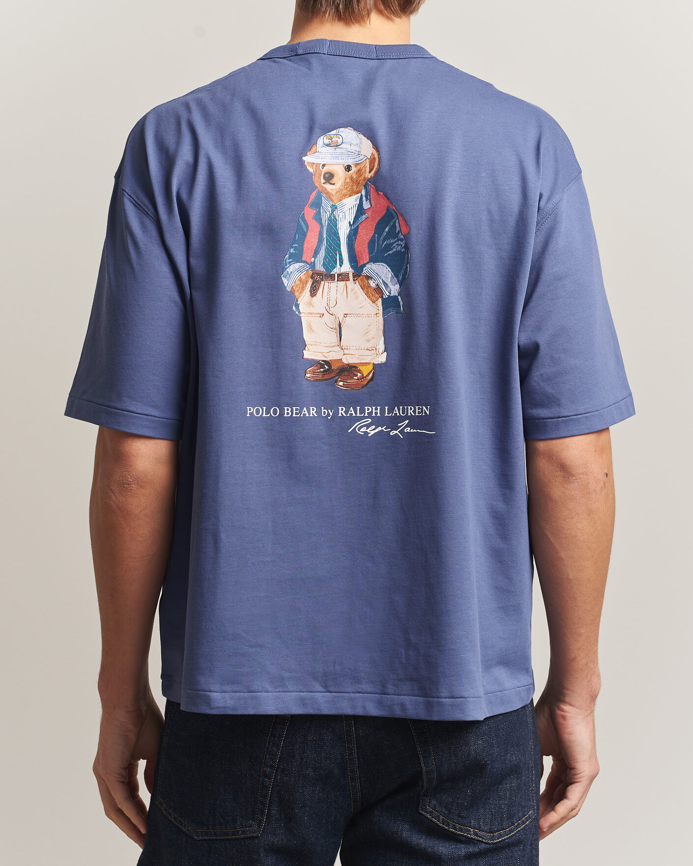 Mies | T-paidat | Polo Ralph Lauren | Back Print Bear Pocket Tee Classic Blue