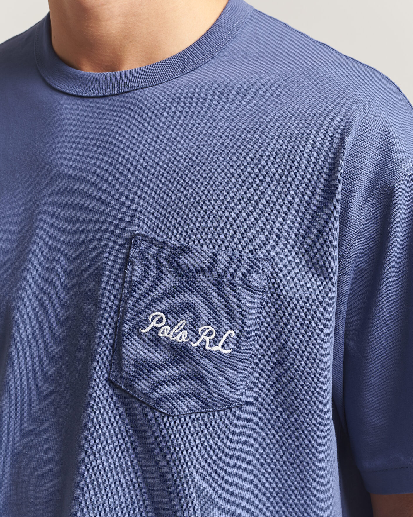 Mies | T-paidat | Polo Ralph Lauren | Back Print Bear Pocket Tee Classic Blue