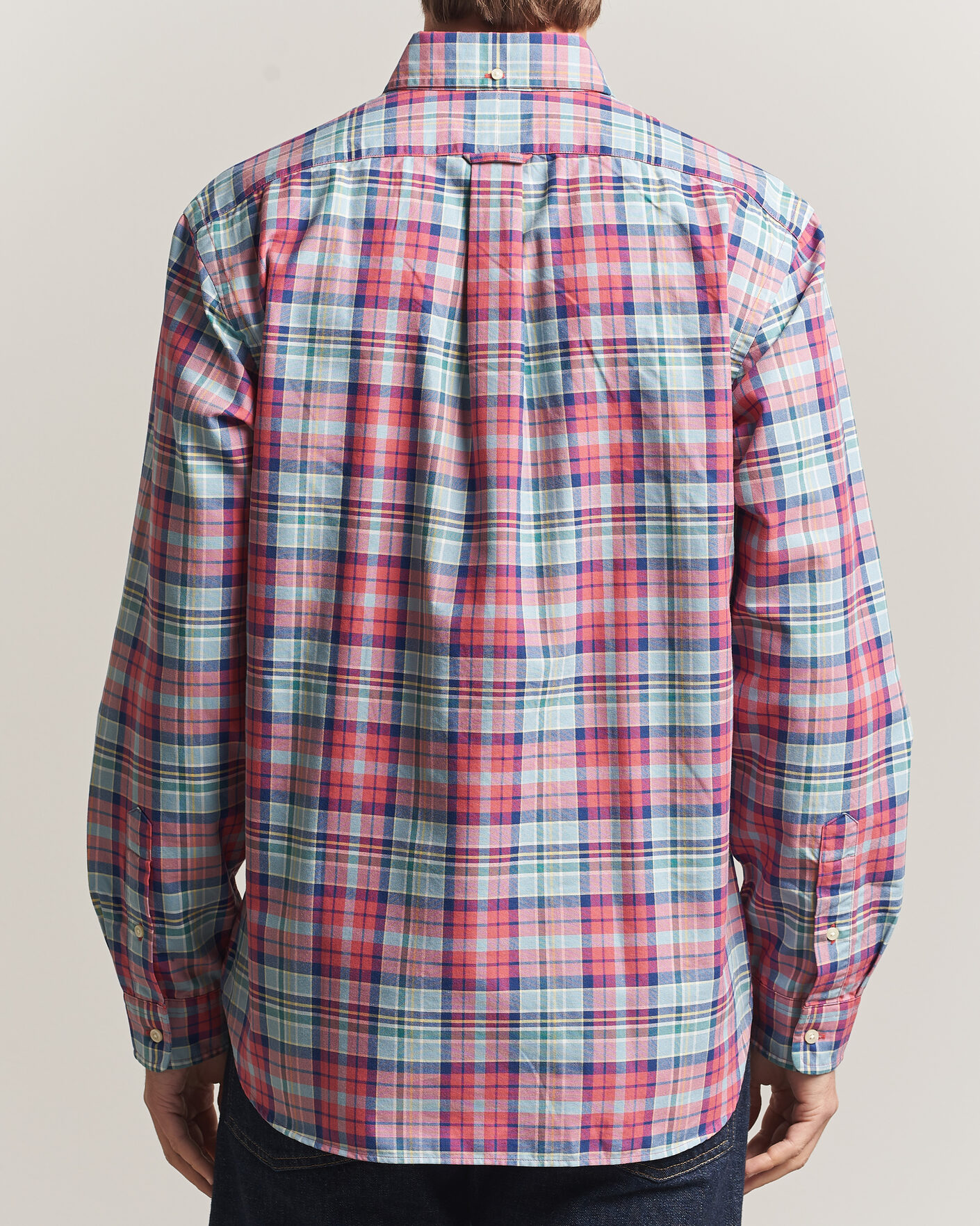 Mies | Kauluspaidat | Polo Ralph Lauren | Classic Fit Checked Oxford Sport Shirt Red Dusty Blue