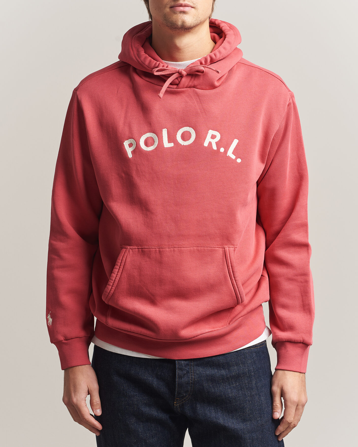 Mies | Puserot | Polo Ralph Lauren | Cotton Chest Logo Hood Nantucket Red