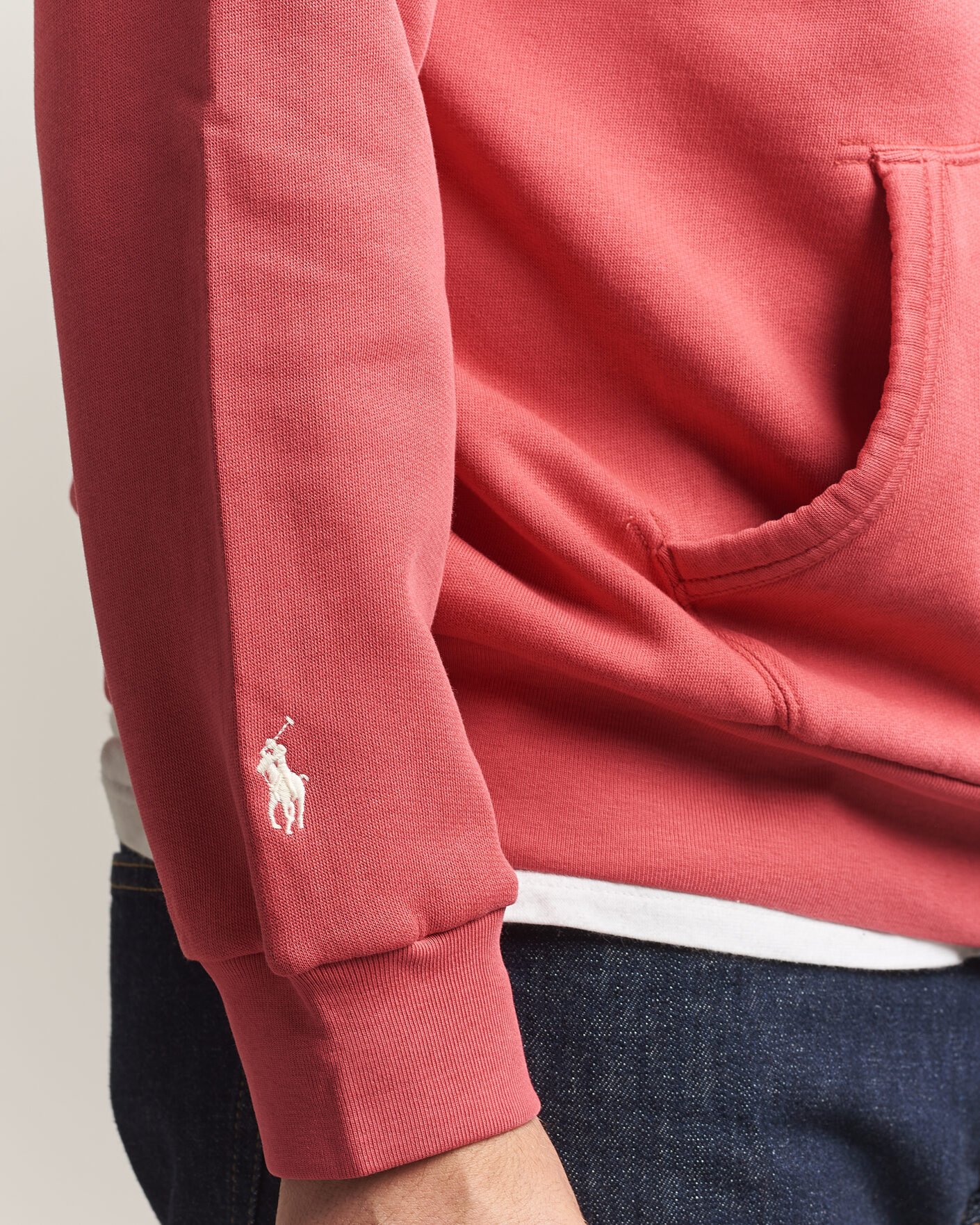 Mies | Puserot | Polo Ralph Lauren | Cotton Chest Logo Hood Nantucket Red