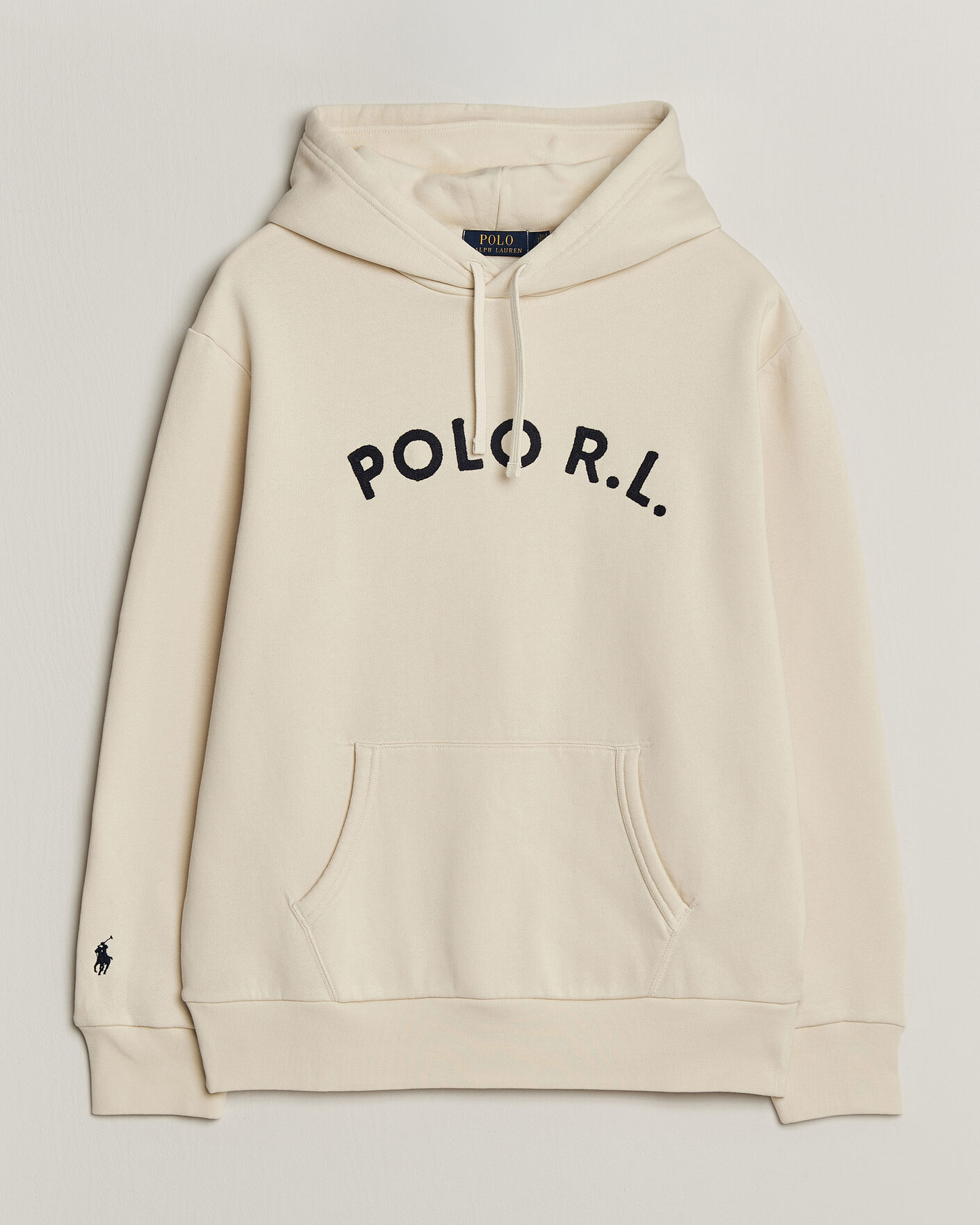 Mies | Puserot | Polo Ralph Lauren | Cotton Chest Logo Hood Andover Cream
