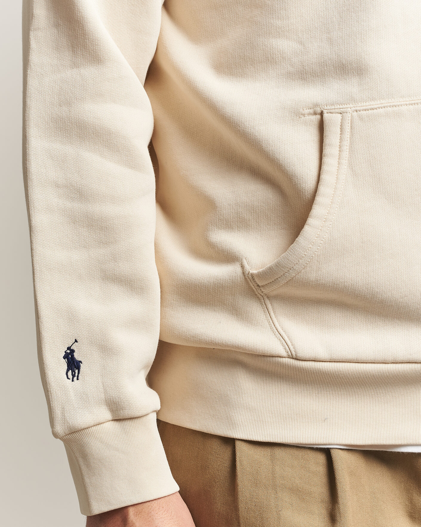 Mies | Puserot | Polo Ralph Lauren | Cotton Chest Logo Hood Andover Cream