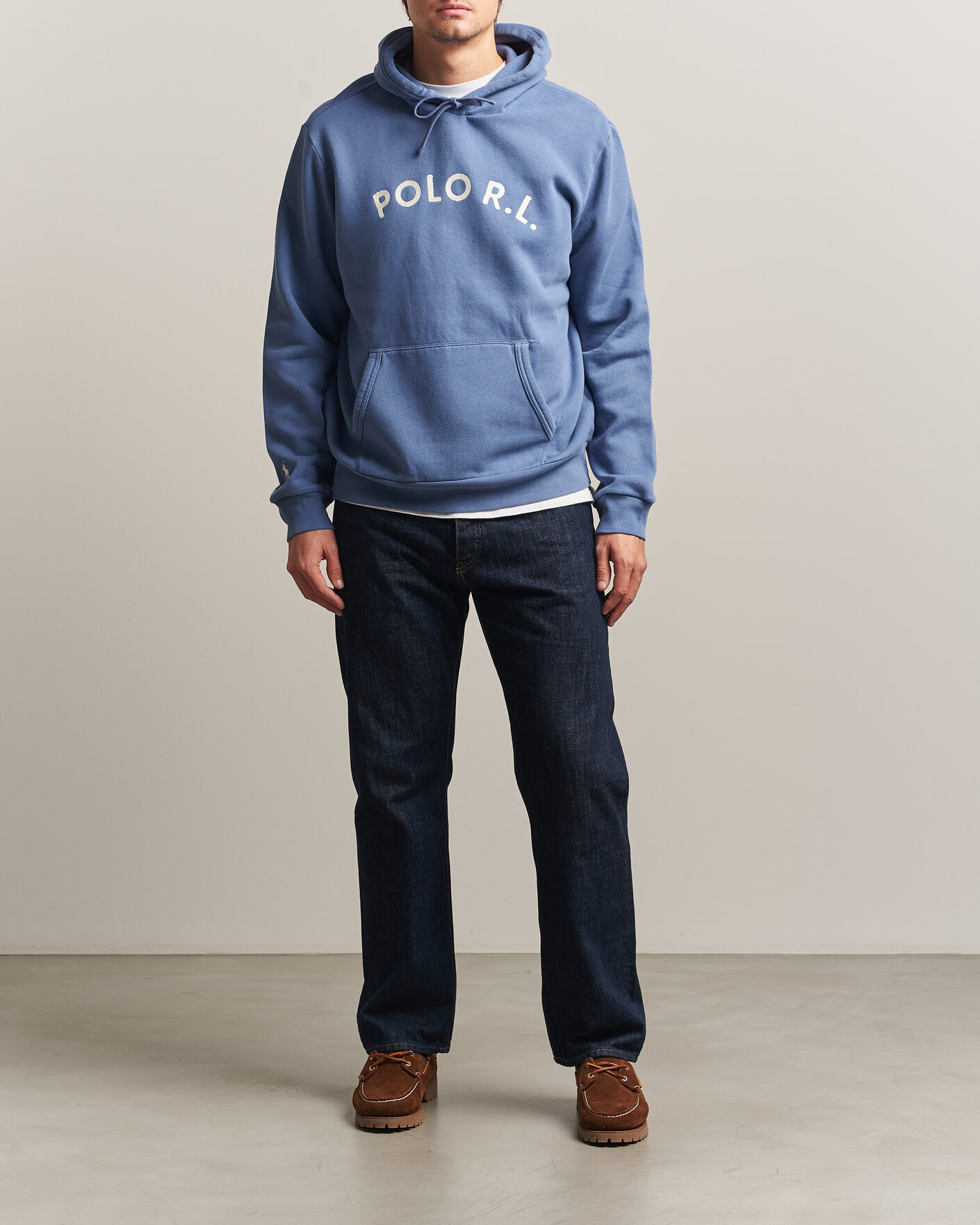 Mies | Puserot | Polo Ralph Lauren | Cotton Chest Logo Hood Carson Blue