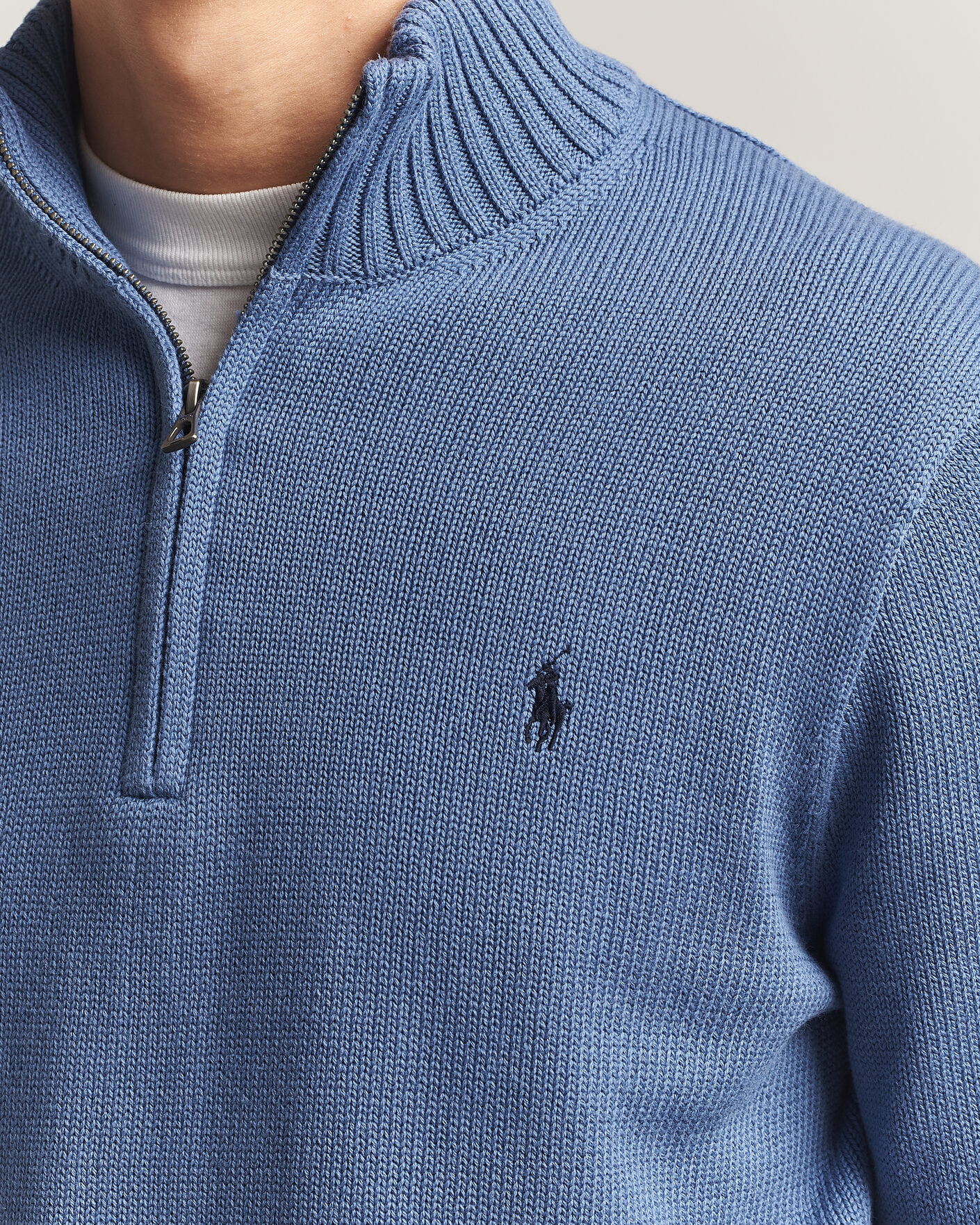 Mies | Puserot | Polo Ralph Lauren | Cotton Half Zip Carson Blue
