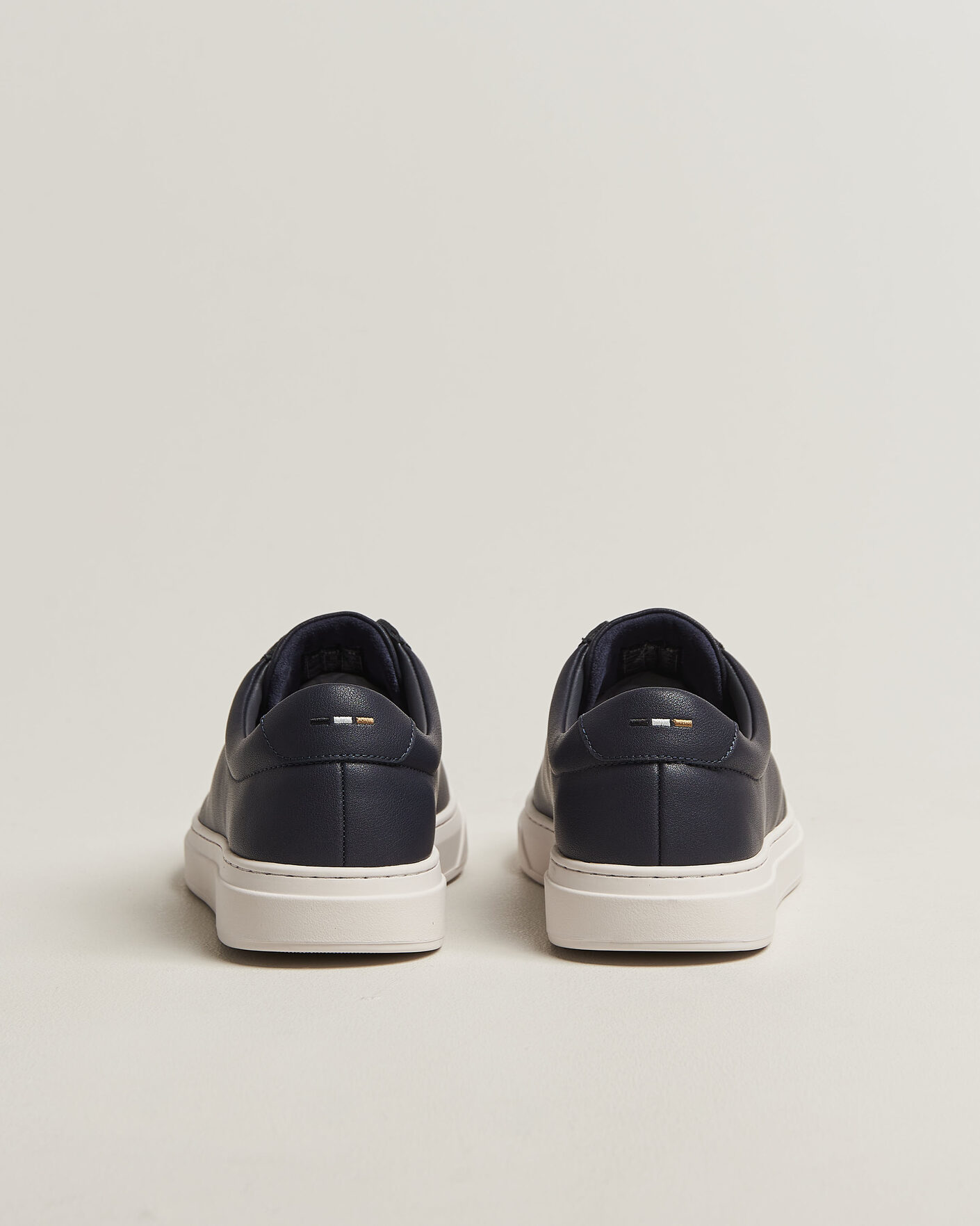 Mies | Tennarit | BOSS BLACK | Kieran Leather Sneaker Dark Blue