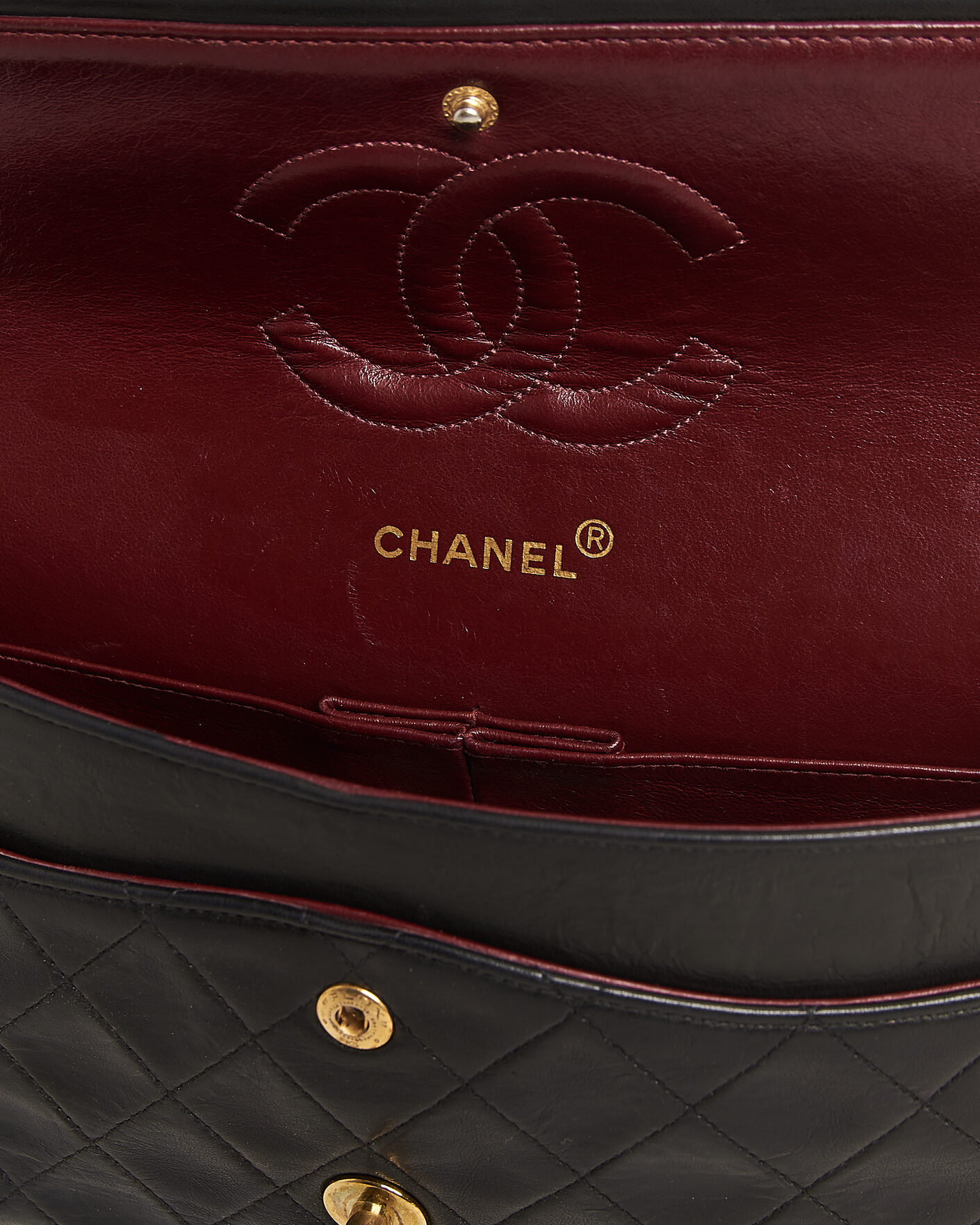 Mies | Pre-Owned & Vintage Bags | Louis Vuitton Pre-Owned | Chanel Pre-Owned Classic Medium Double Flap Bag Lambskin Black