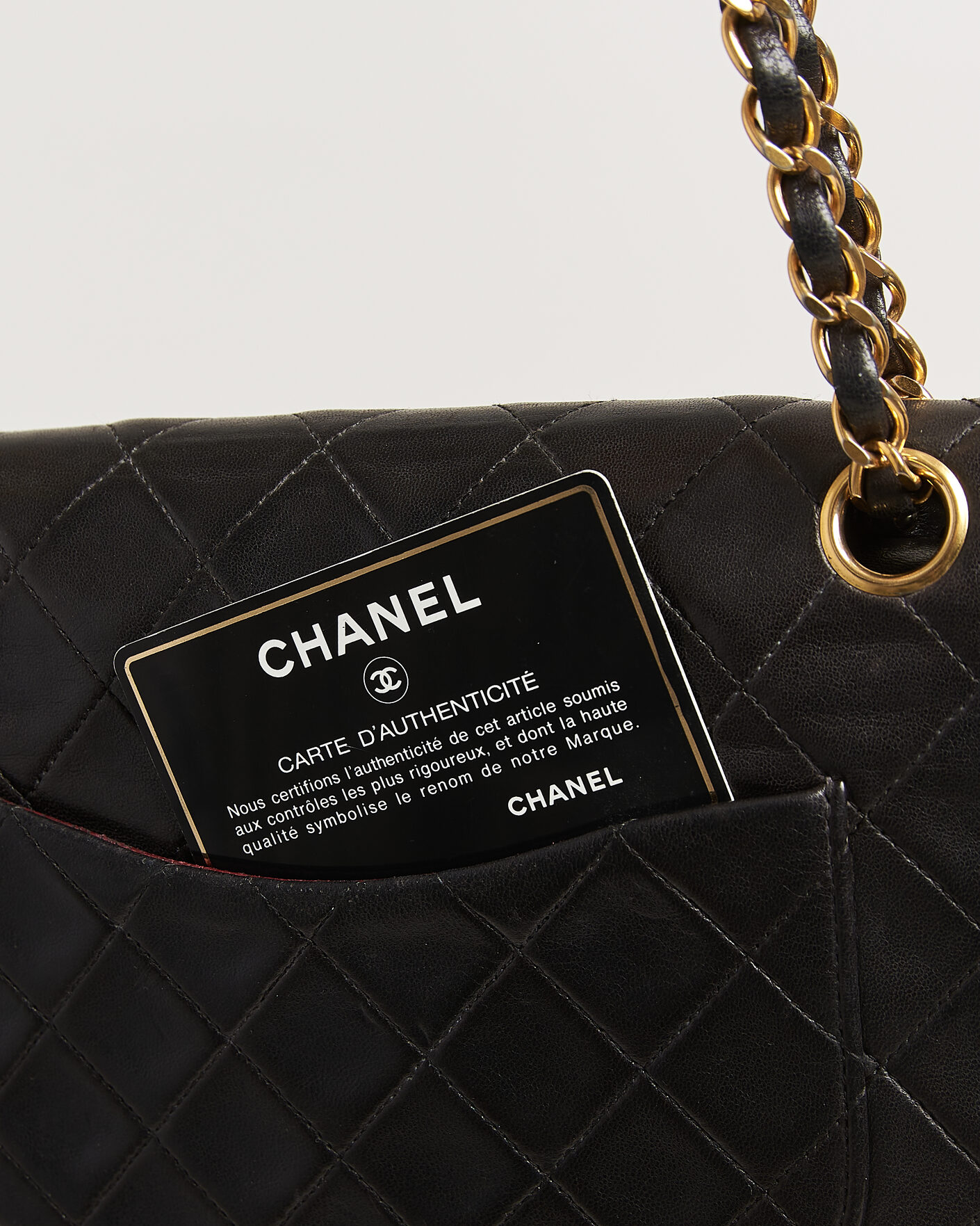 Mies | Pre-Owned & Vintage Bags | Louis Vuitton Pre-Owned | Chanel Pre-Owned Classic Medium Double Flap Bag Lambskin Black