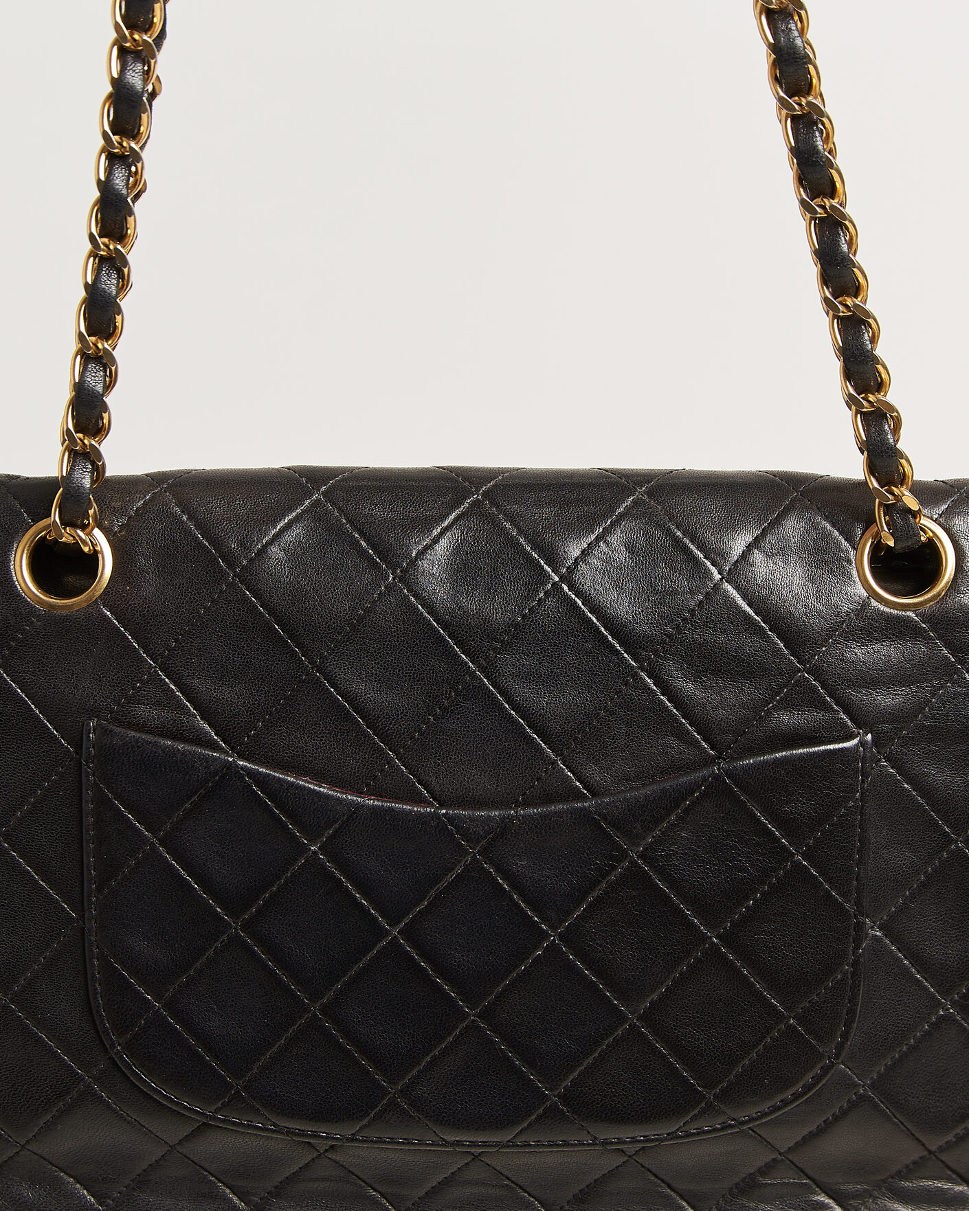 Mies | Pre-Owned & Vintage Bags | Louis Vuitton Pre-Owned | Chanel Pre-Owned Classic Medium Double Flap Bag Lambskin Black