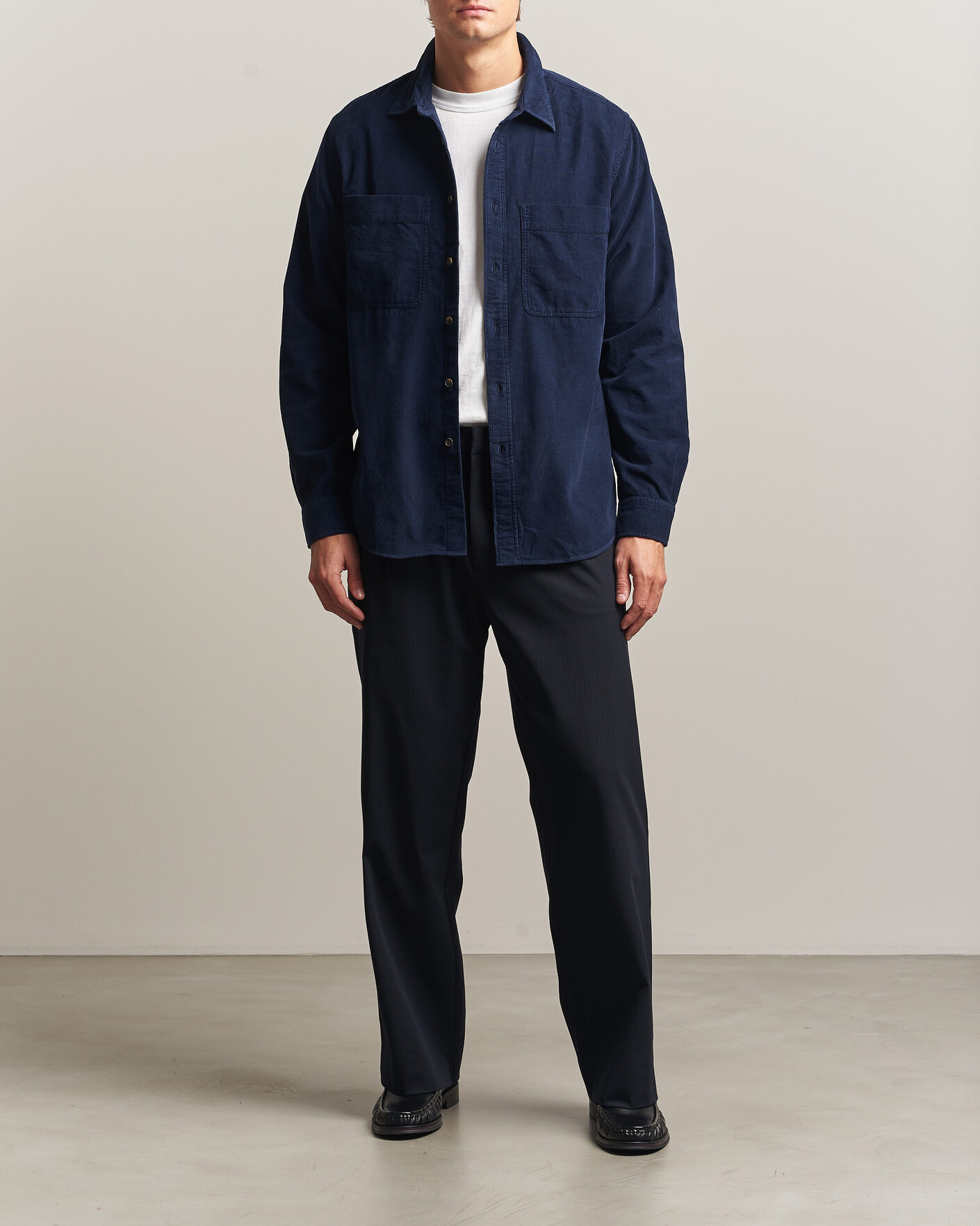 Mies | Kauluspaidat | PS Paul Smith | Casual Fit Corduroy Shirt Navy