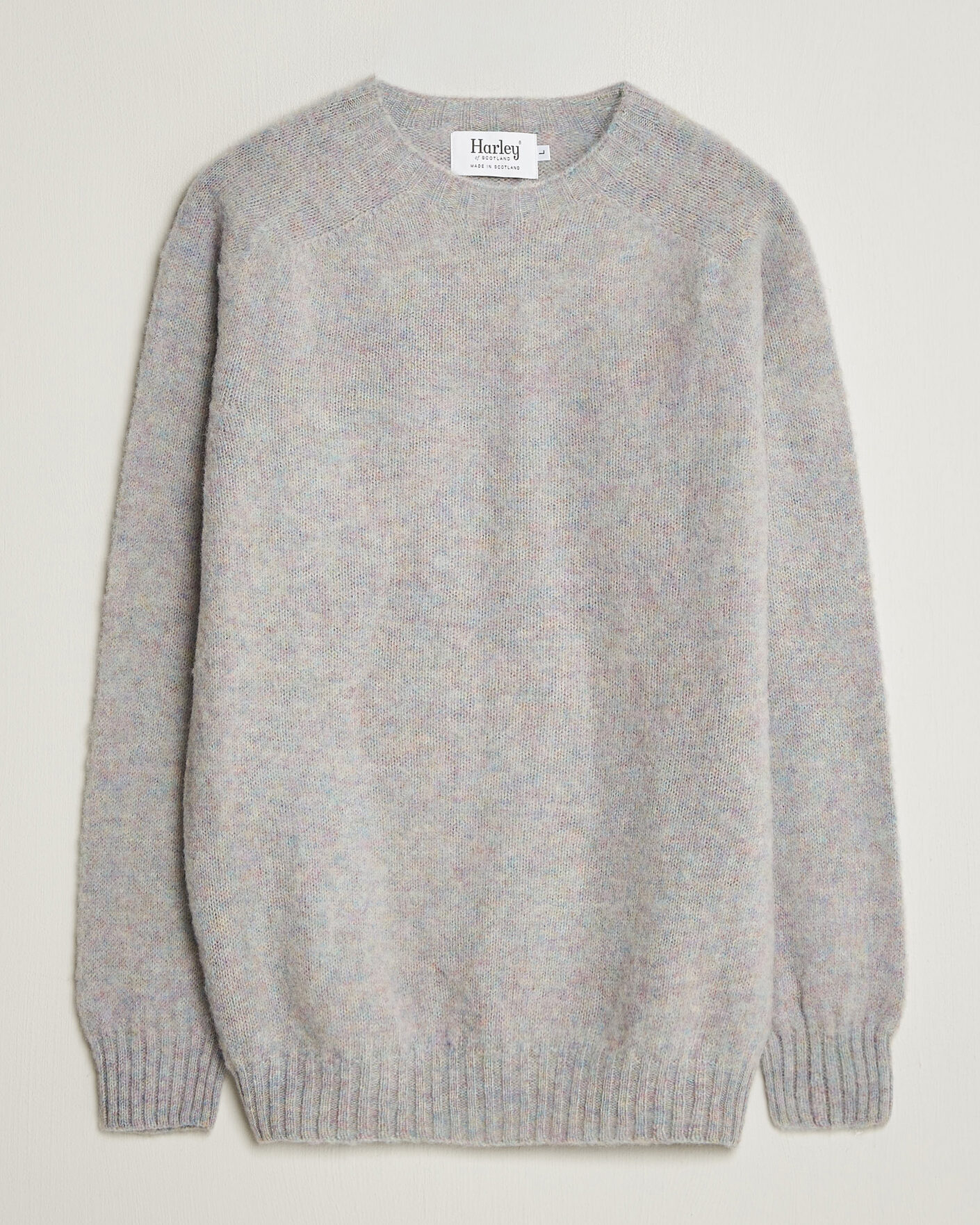 Mies | Puserot | Harley Of Scotland | Brushed Supersoft Lambswool Crewneck Aurora