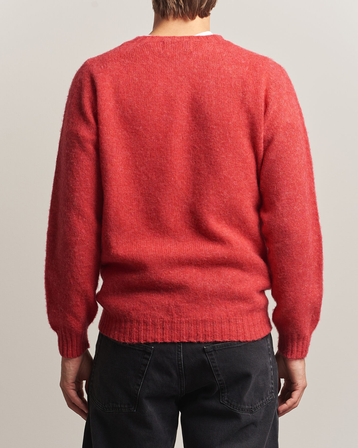 Mies | Puserot | Harley Of Scotland | Brushed Supersoft Lambswool Crewneck Damask