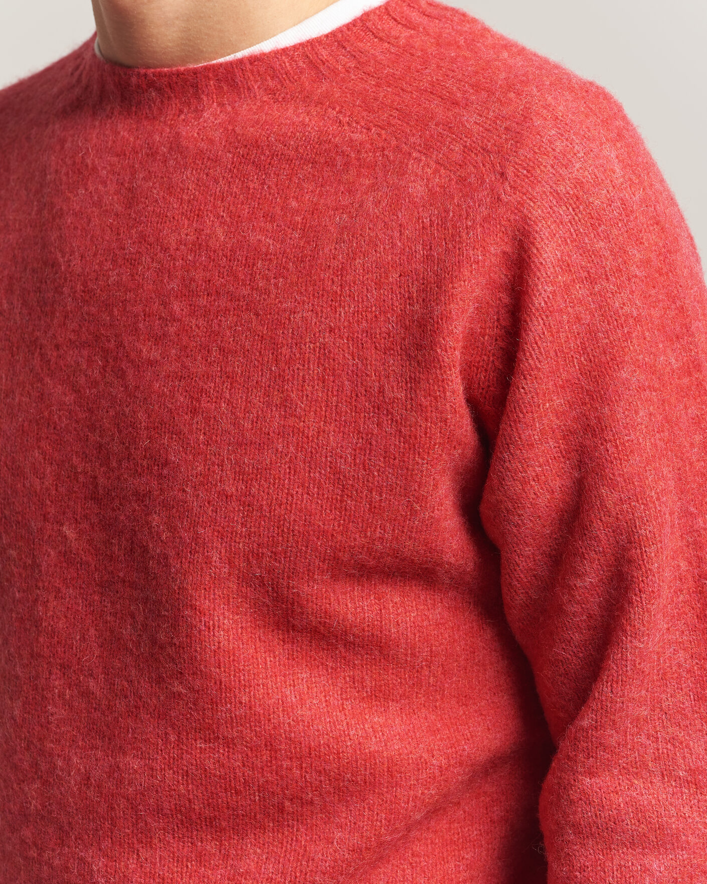 Mies | Puserot | Harley Of Scotland | Brushed Supersoft Lambswool Crewneck Damask