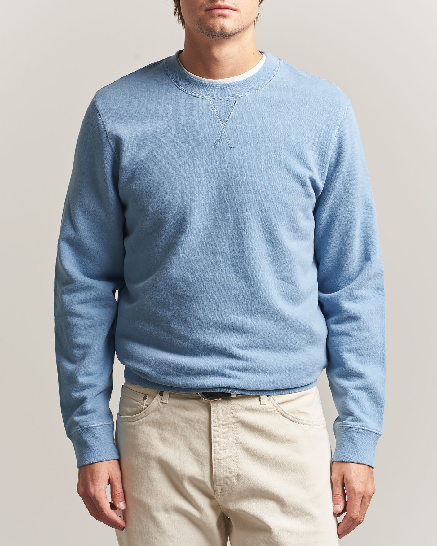 Mies | Puserot | Sunspel | Loopback Sweatshirt Studio Blue
