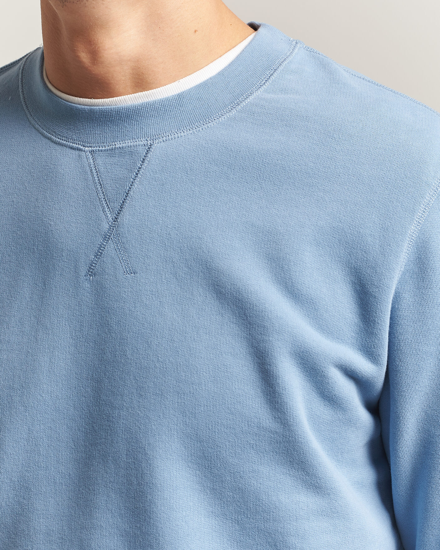 Mies | Puserot | Sunspel | Loopback Sweatshirt Studio Blue