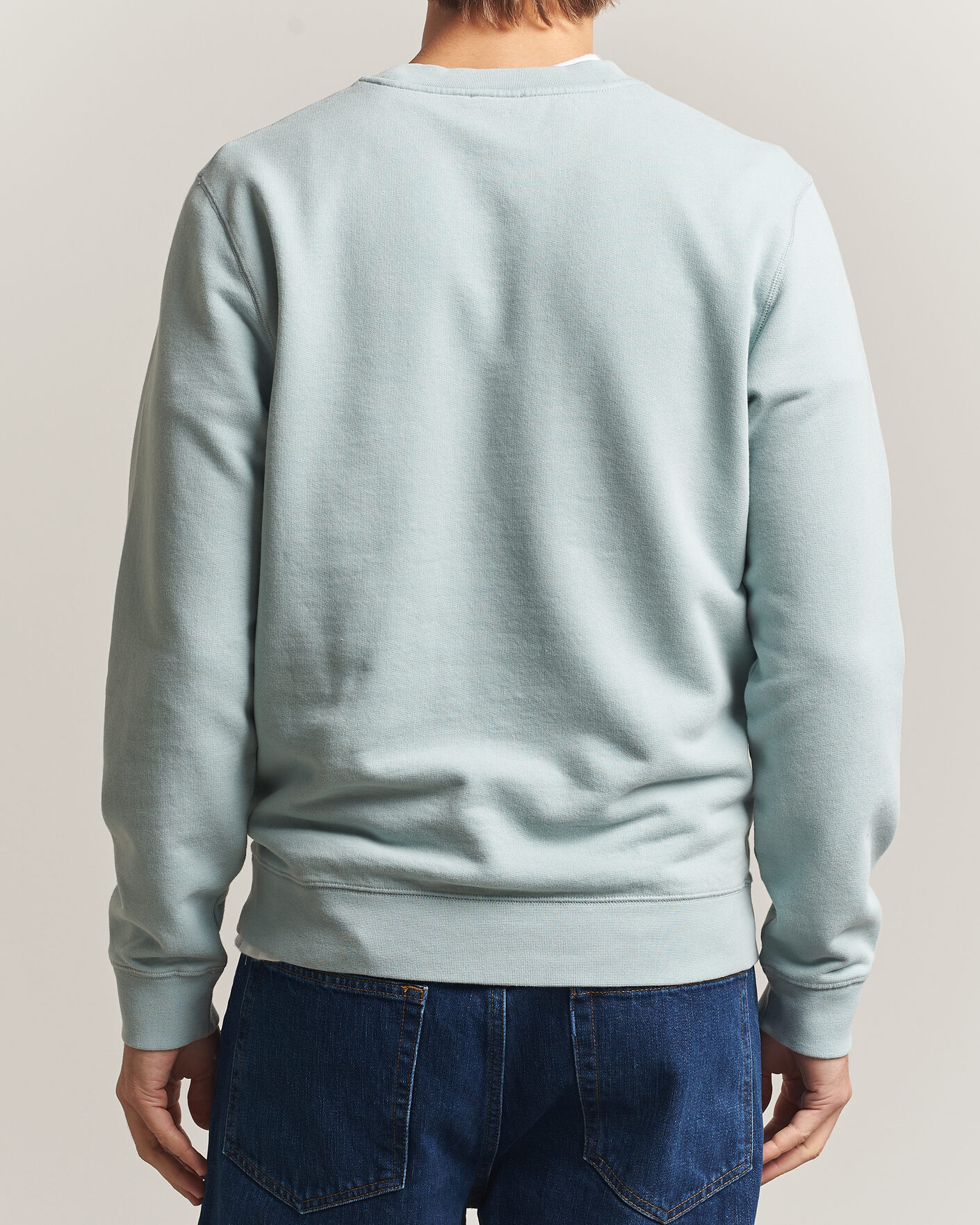 Mies | Puserot | Sunspel | Loopback Sweatshirt Light Green