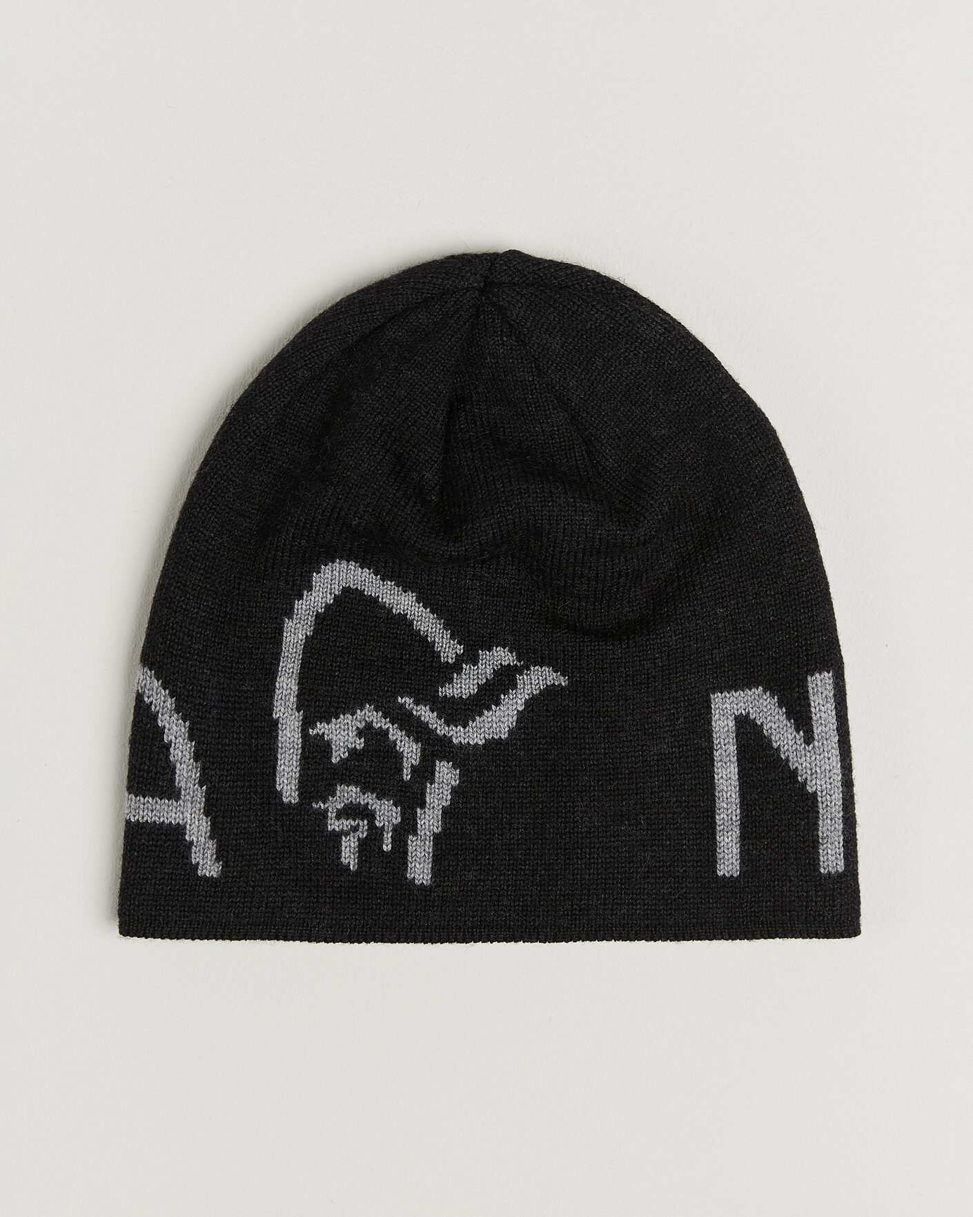 Mies | Pipot | Norrøna | Mid Merino Wool Logo Beanie Caviar Melange