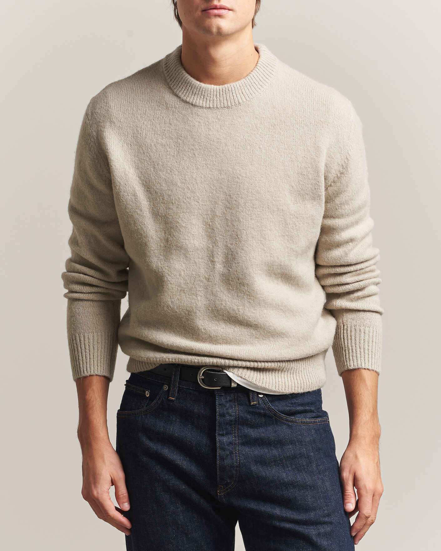 Mies | Puserot | Sunflower | Moon Alpaca Sweater Pebble
