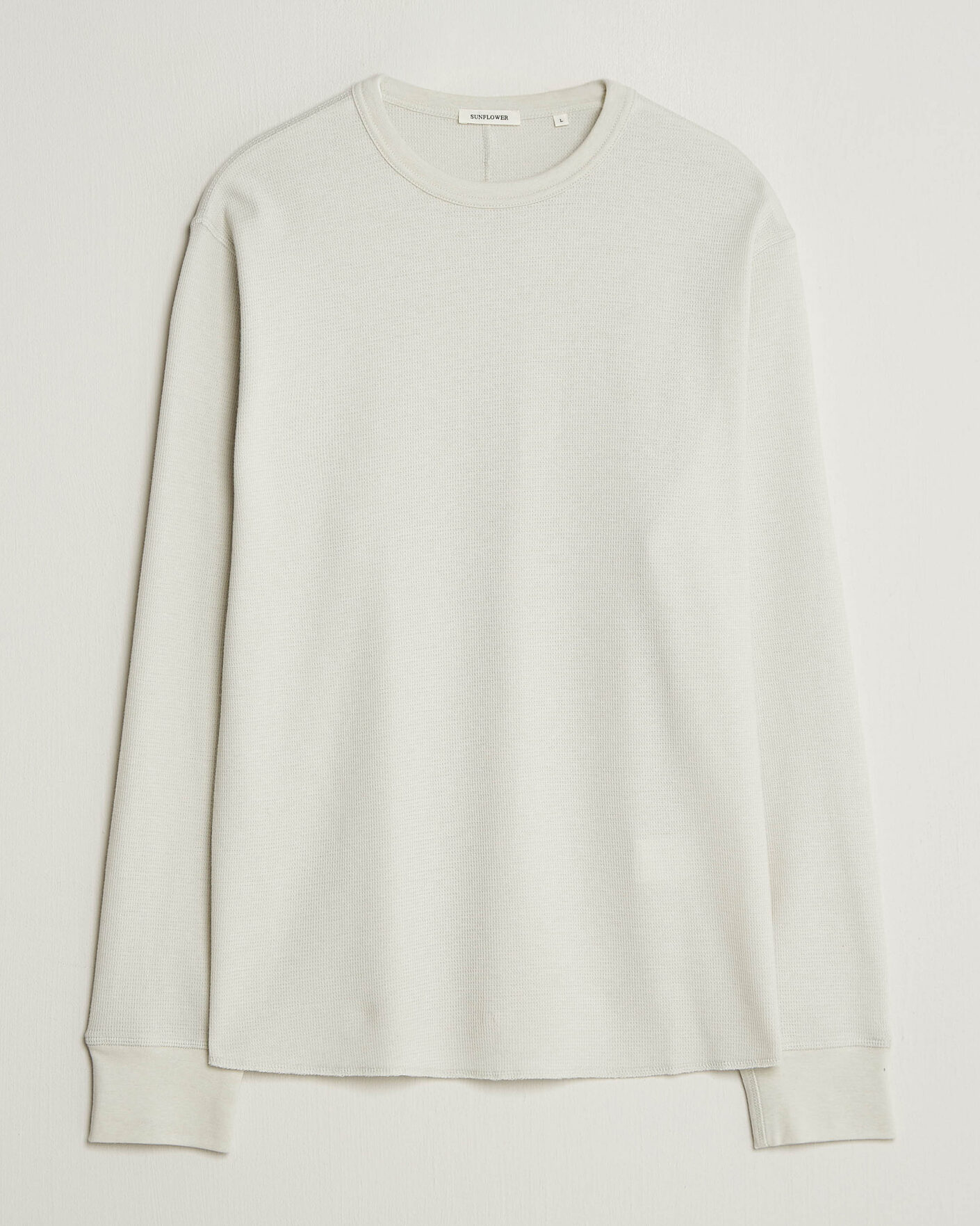 Mies | T-paidat | Sunflower | Wool Waffle Long Sleeve T-Shirt Kit White