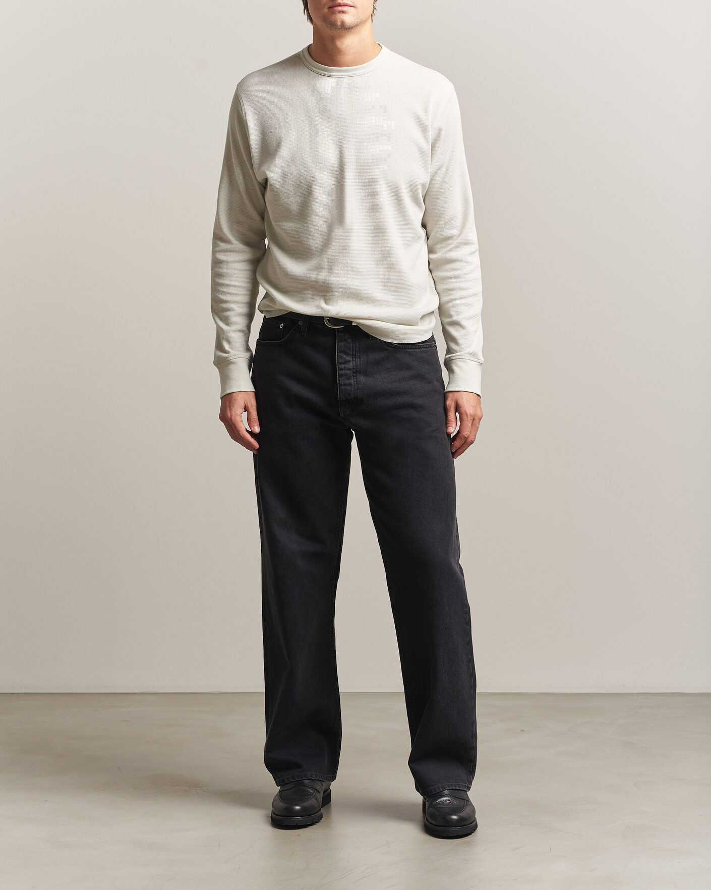 Mies | T-paidat | Sunflower | Wool Waffle Long Sleeve T-Shirt Kit White