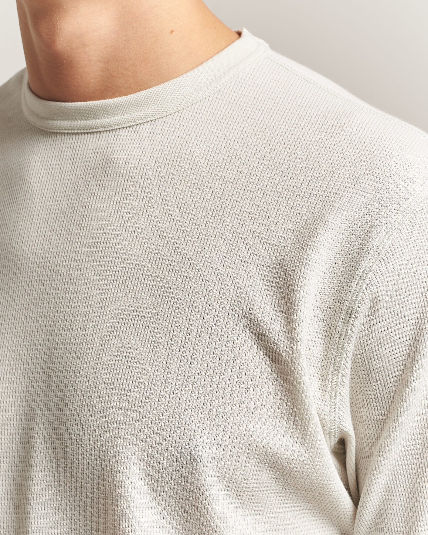 Mies | T-paidat | Sunflower | Wool Waffle Long Sleeve T-Shirt Kit White