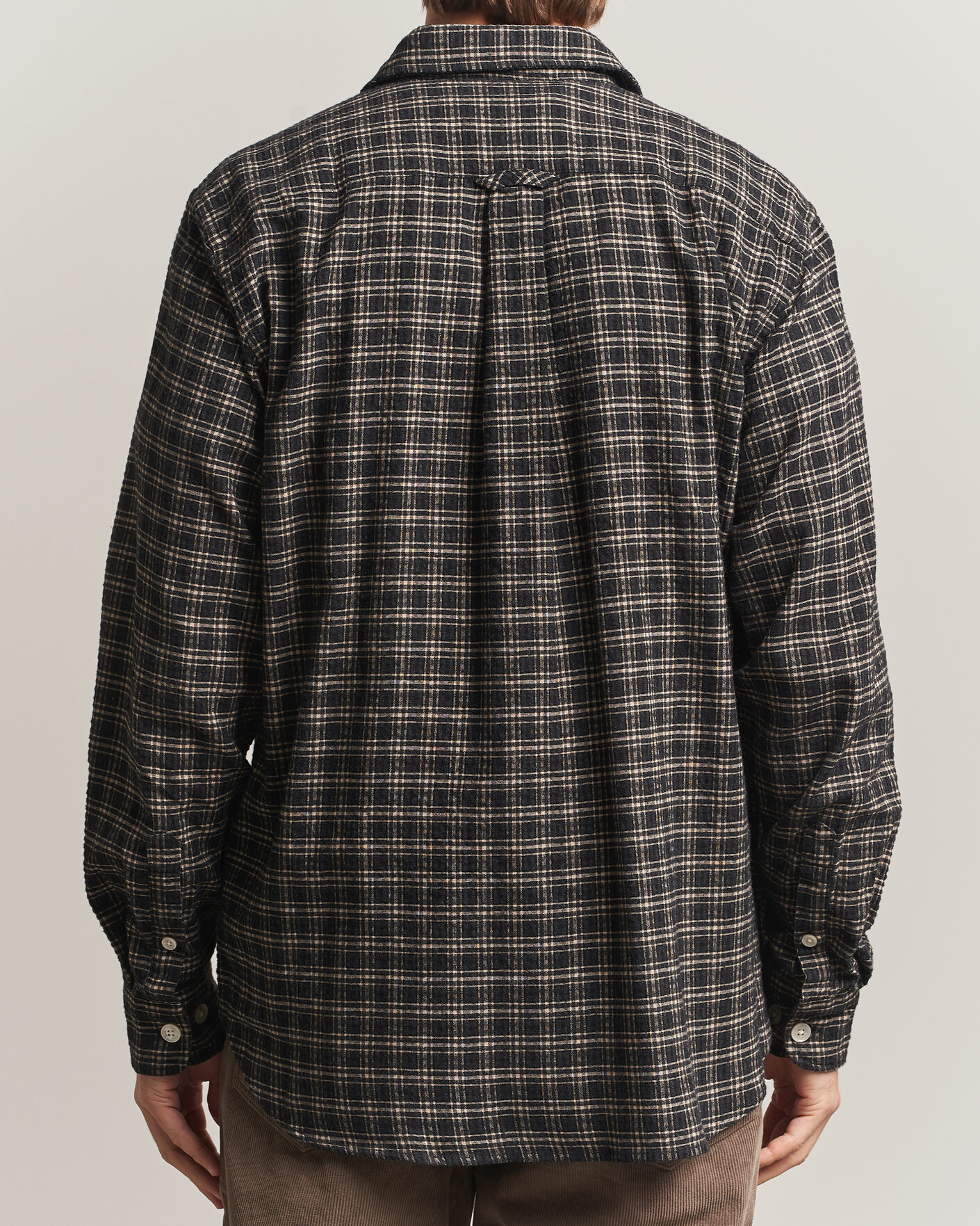 Mies | Kauluspaidat | Forét | Form Regular Fit Italian Check Shirt Black