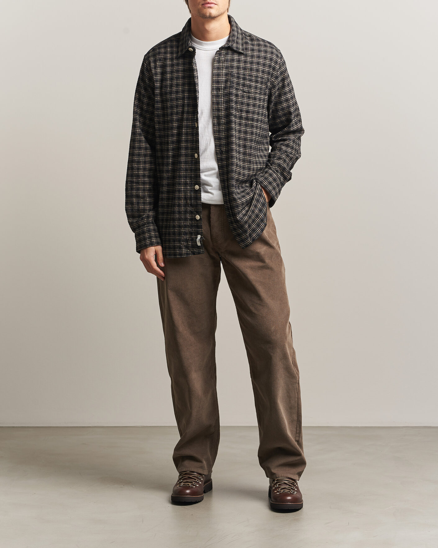 Mies | Housut | Forét | Moor Relaxed Fit Corduroy Pants Faded Wood