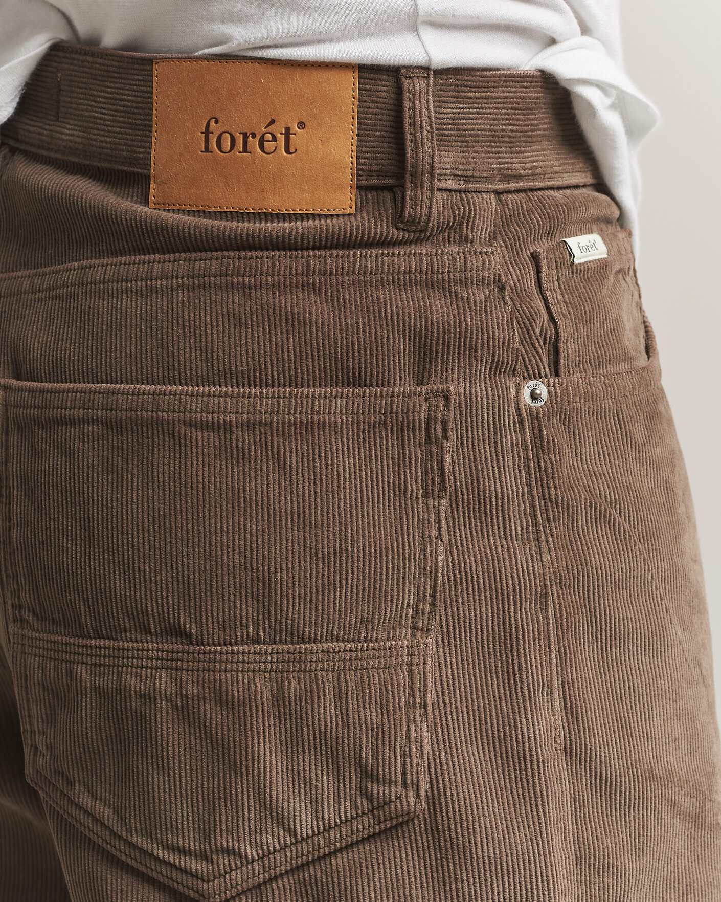 Mies | Housut | Forét | Moor Relaxed Fit Corduroy Pants Faded Wood