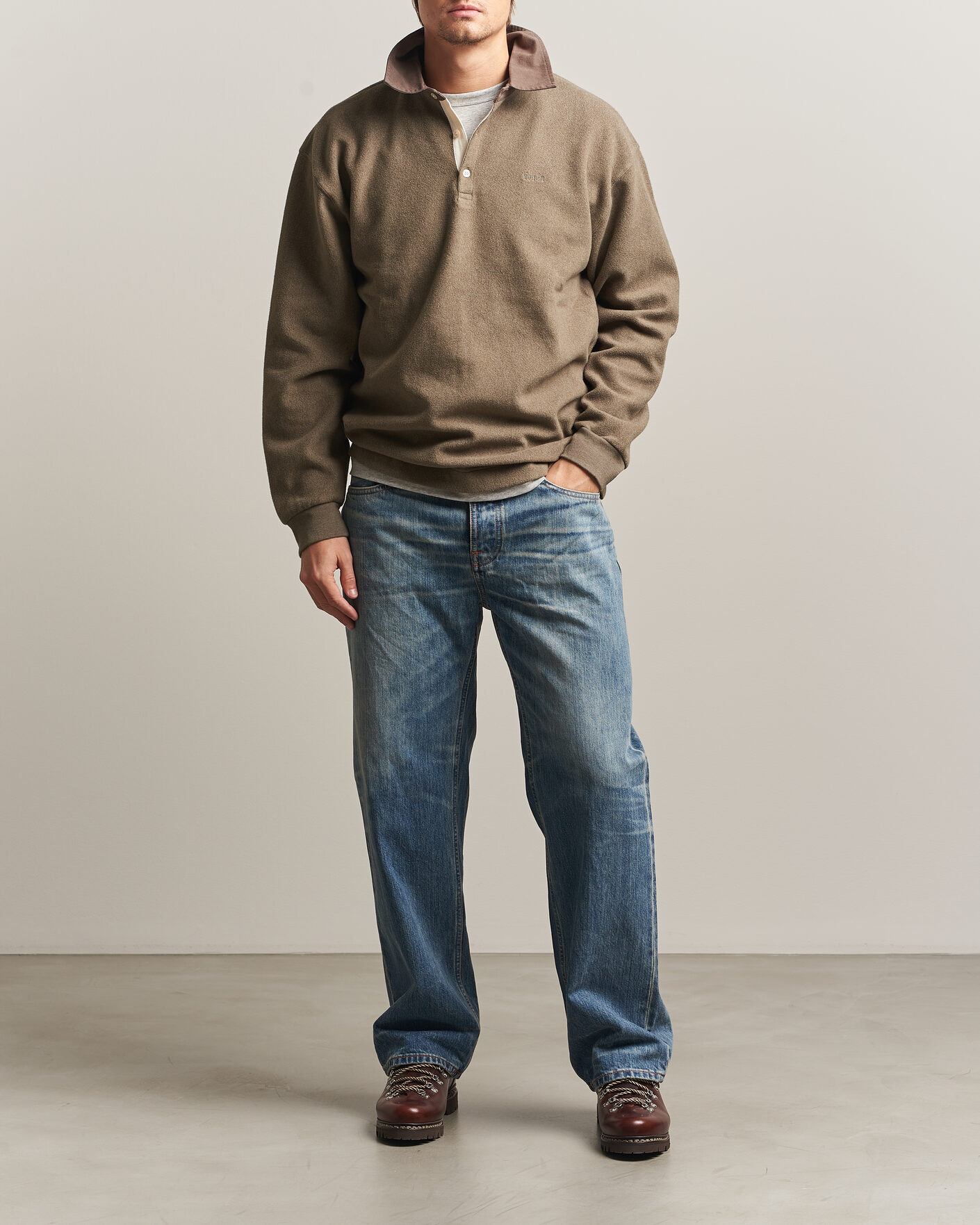 Mies | Puserot | Forét | Herb Brushed Rugby Washed Brown