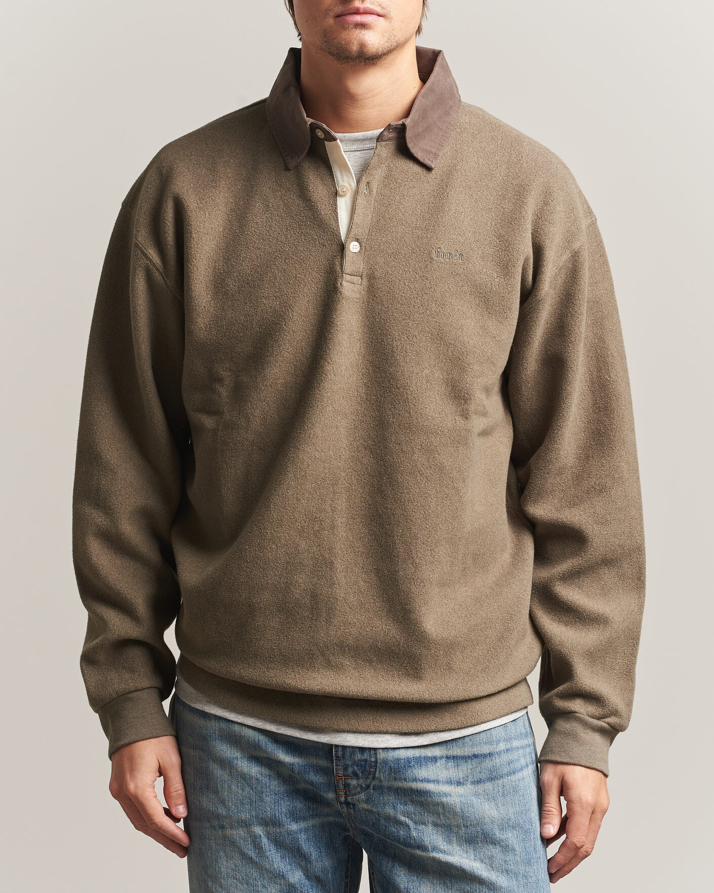 Mies | Puserot | Forét | Herb Brushed Rugby Washed Brown
