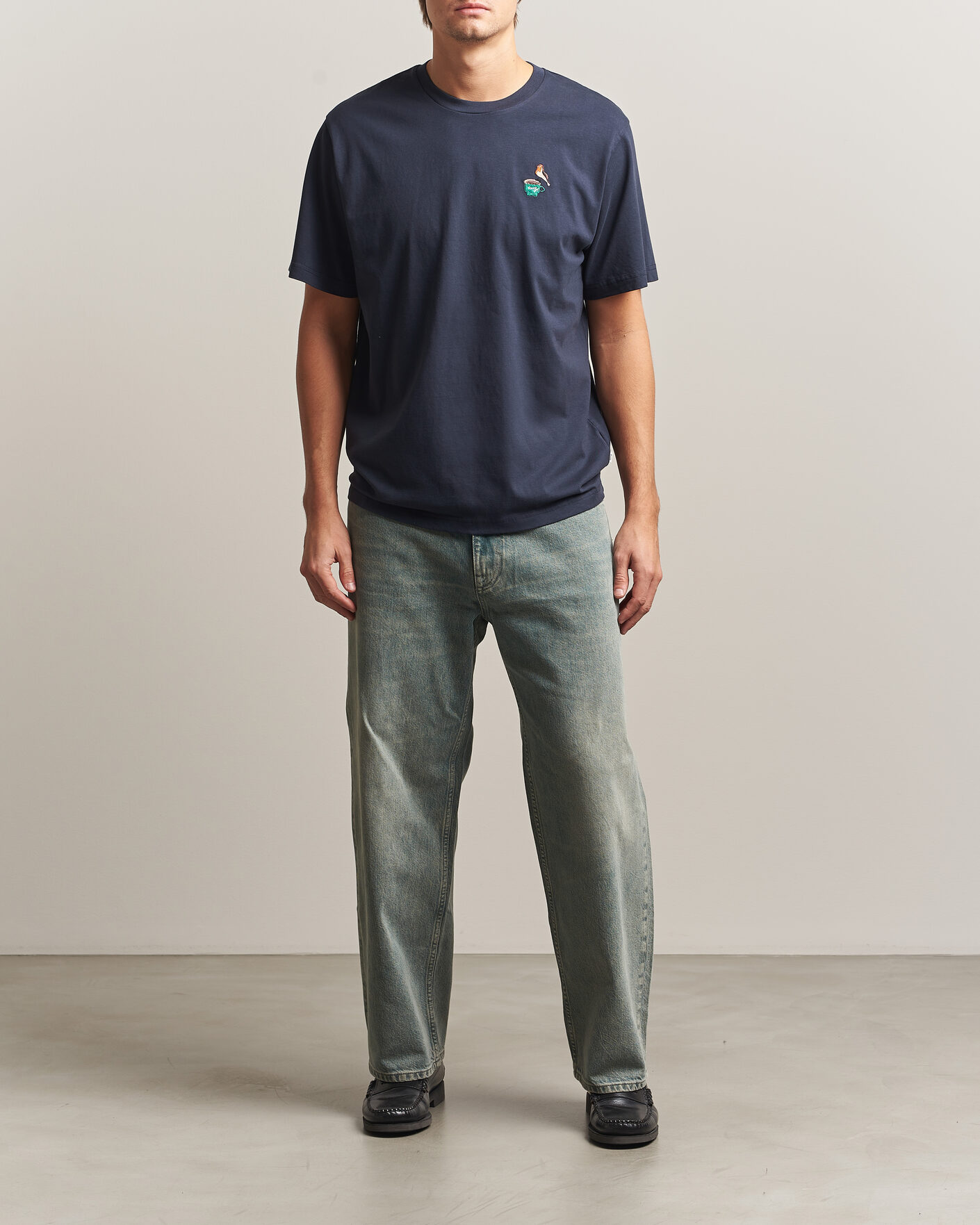 Mies | T-paidat | Forét | Rest T-Shirt Navy