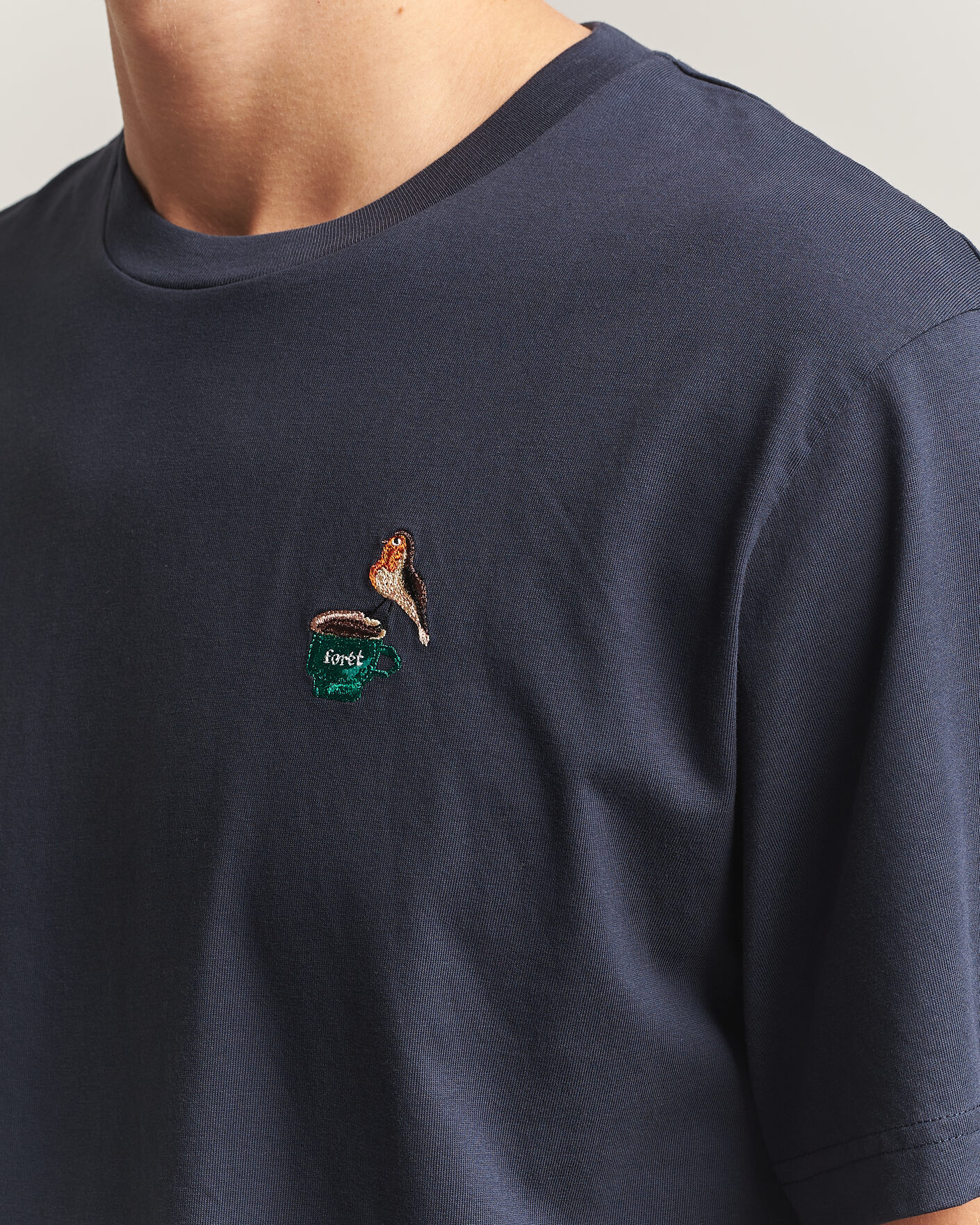 Mies | T-paidat | Forét | Rest T-Shirt Navy
