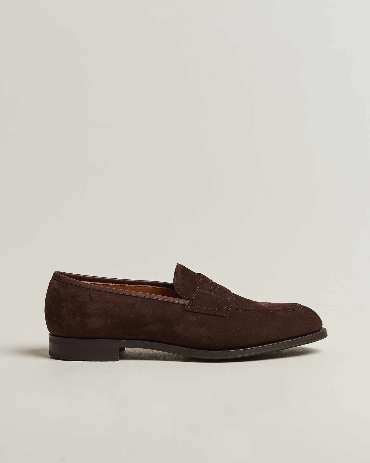 Mies | Loaferit | Edward Green | Piccadilly Penny Loafer Mink Suede